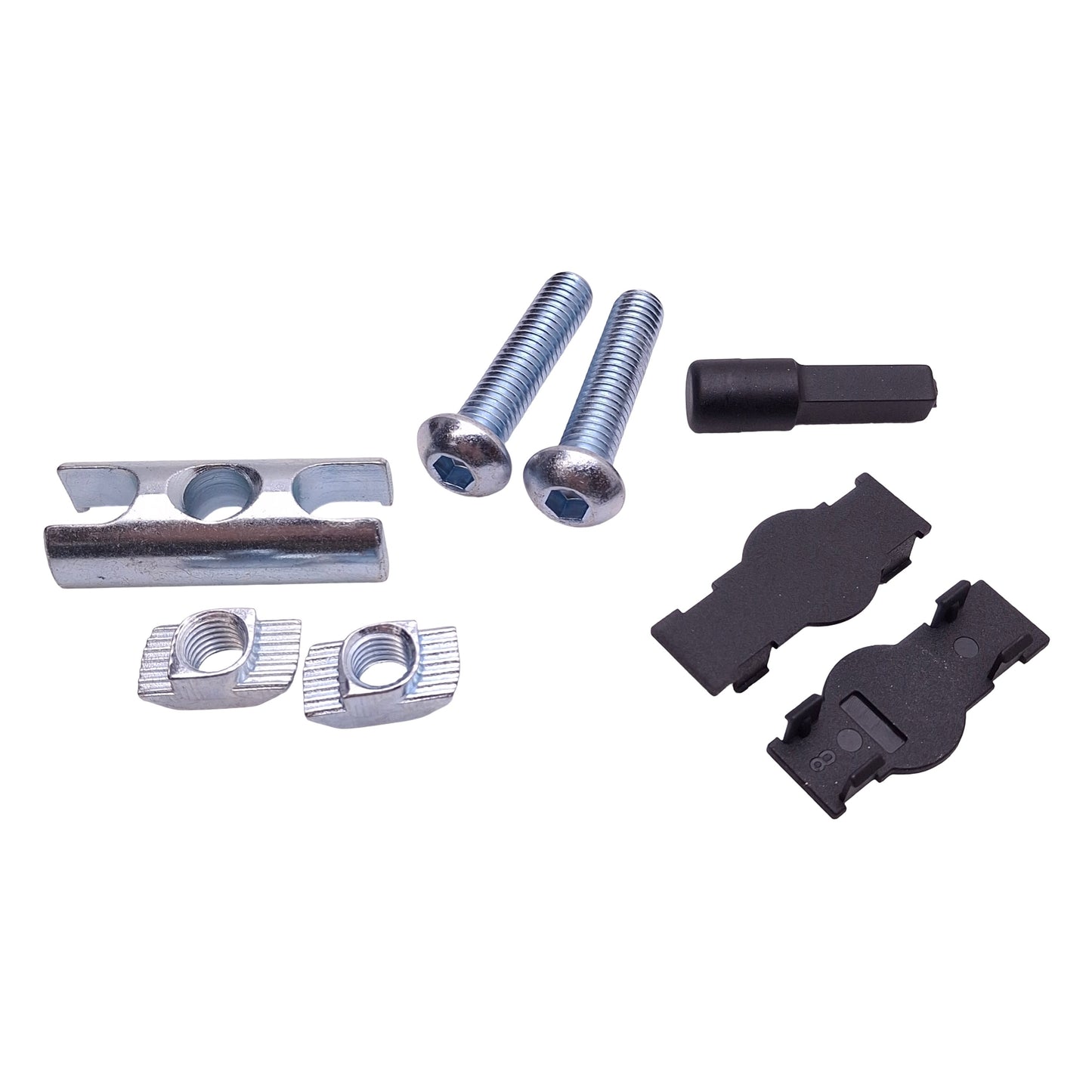 New Lot of 4 80/20 13190 Bolt Connector, 45 Series, M8 x 35, 42 L x 19 W x 44.4mm H