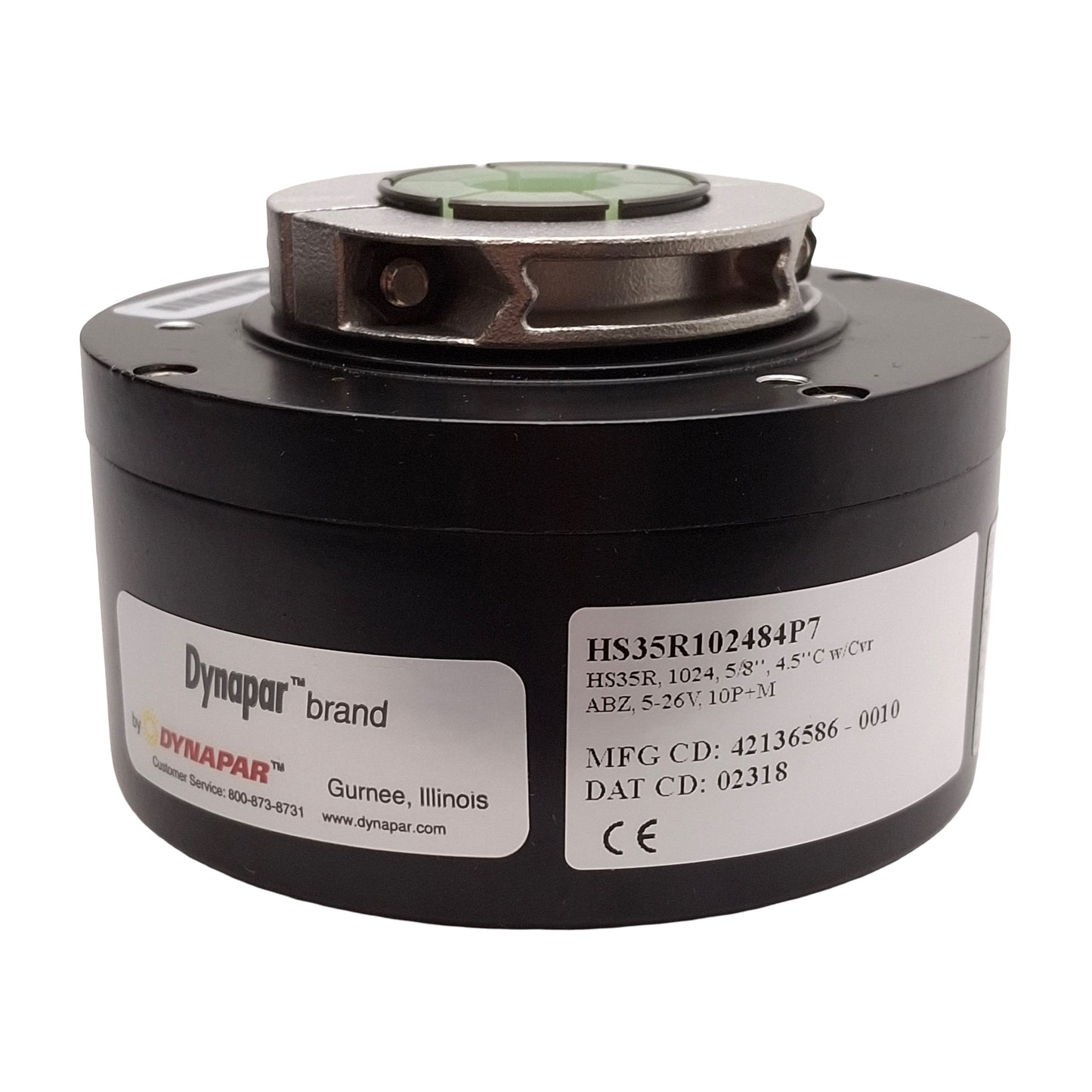 New Dynapar HS35R102484P7 Hollow Shaft Optical Encoder 1024ppr, ø5/8in Bore, 5-26VDC