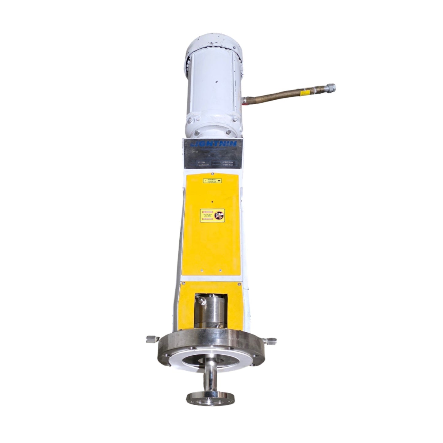 Used Lightnin Mixer X1S500 Fixed Mount Closed Tank Direct Drive Mixer 5HP 230/460VAC
