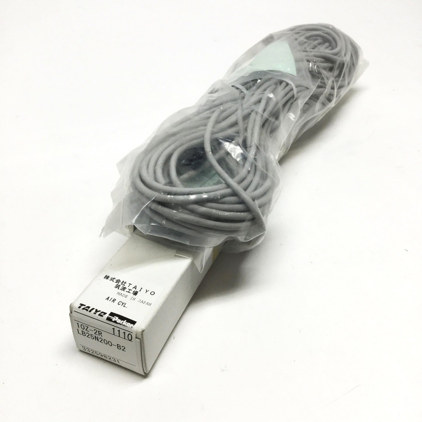 New Taiyo Parker 10Z-2R LB25N200-B2 Air Cylinder Ø25mm Bore, 200mm Stroke w/Switches