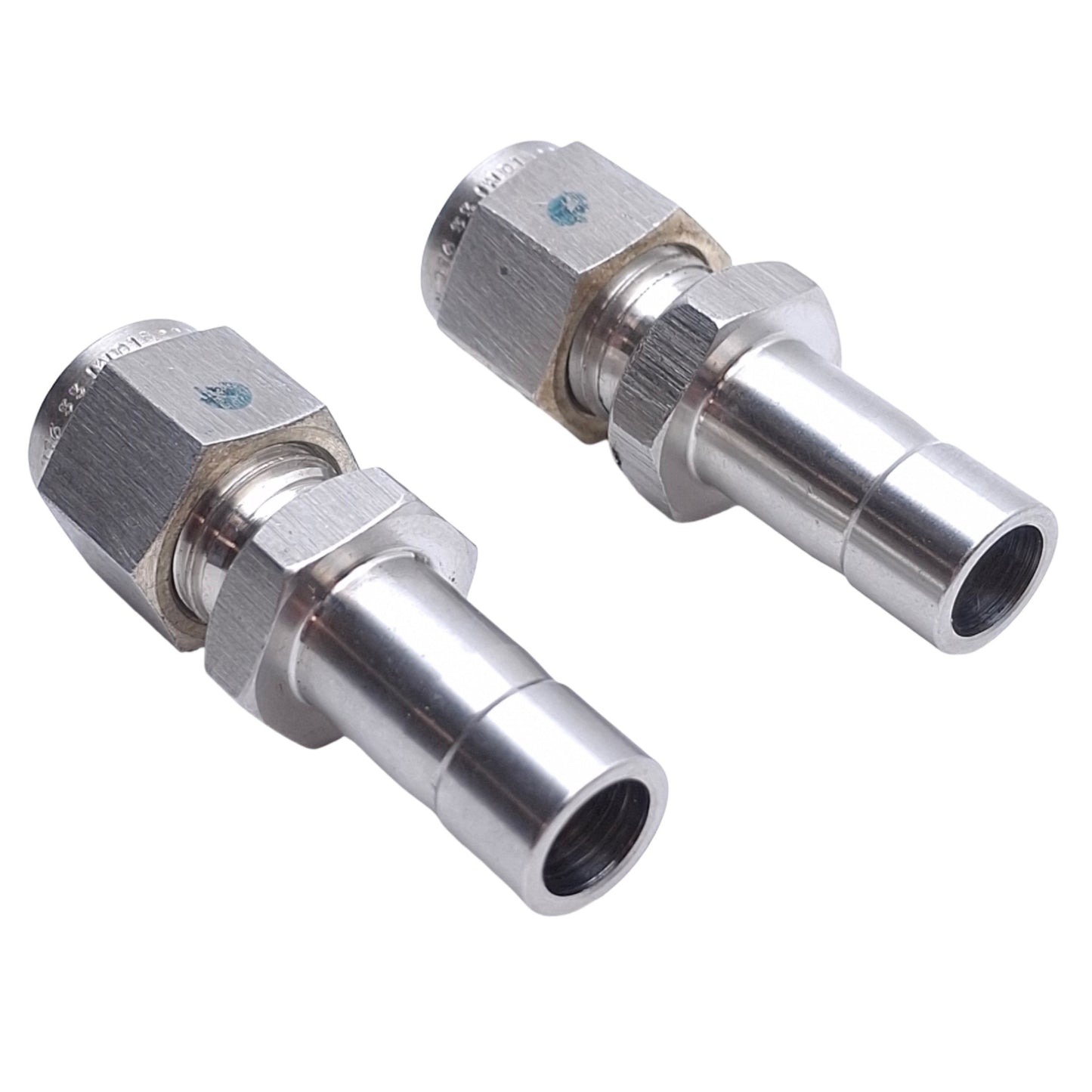 New – Open box Lot of 2 Brennan N2406-04-06-SS Double Ferrule Tube Fitting ø1/4in ø3/8inOD