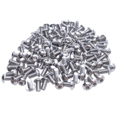 New – Open box Lot of 500 SS Socket Cap Button Head Screw #10-32 Thread, 7/16in Length