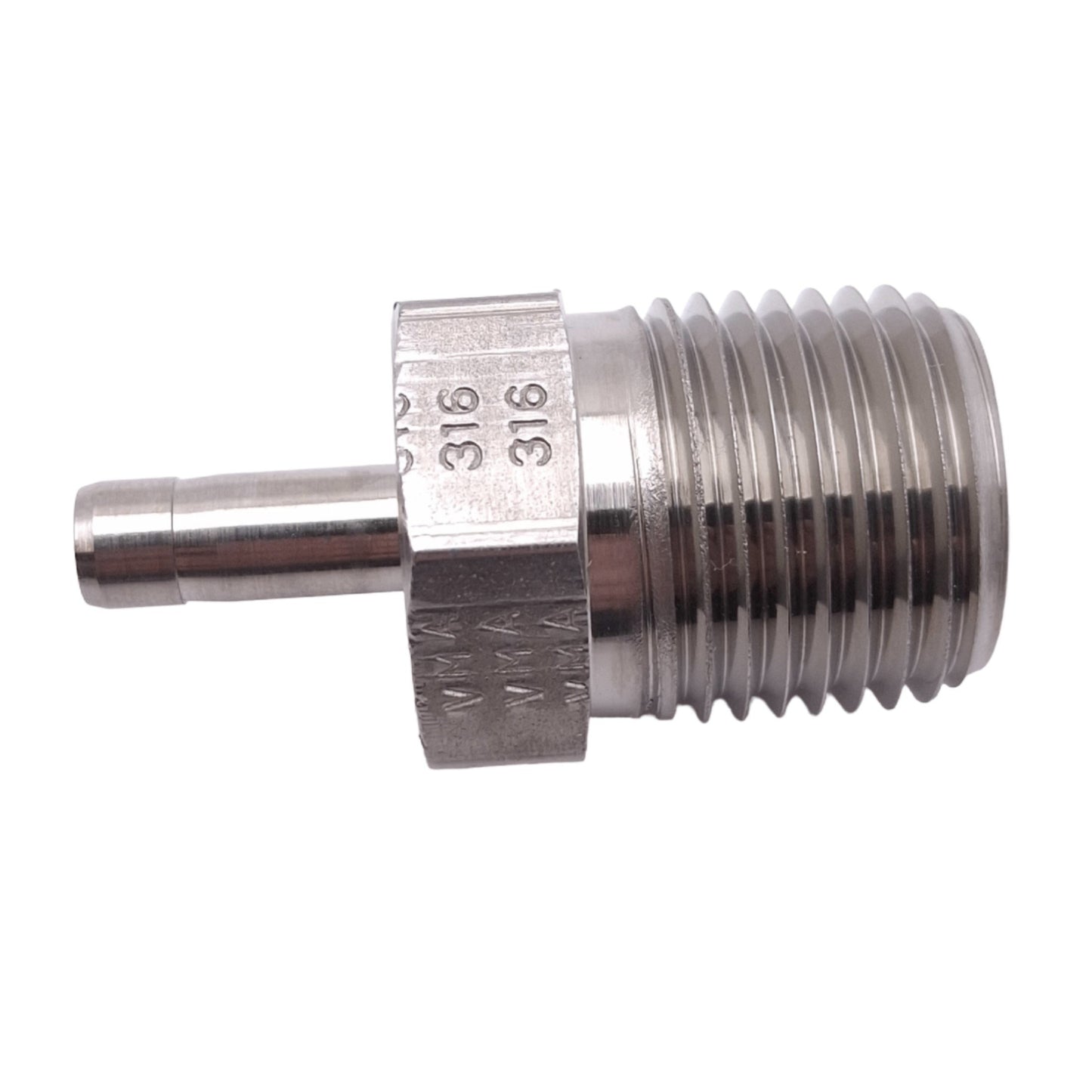 New Parker 4MA8N-316 A-LOK Tube Adapter Fitting, 1/4in OD to 1/2in NPT, 4000psi