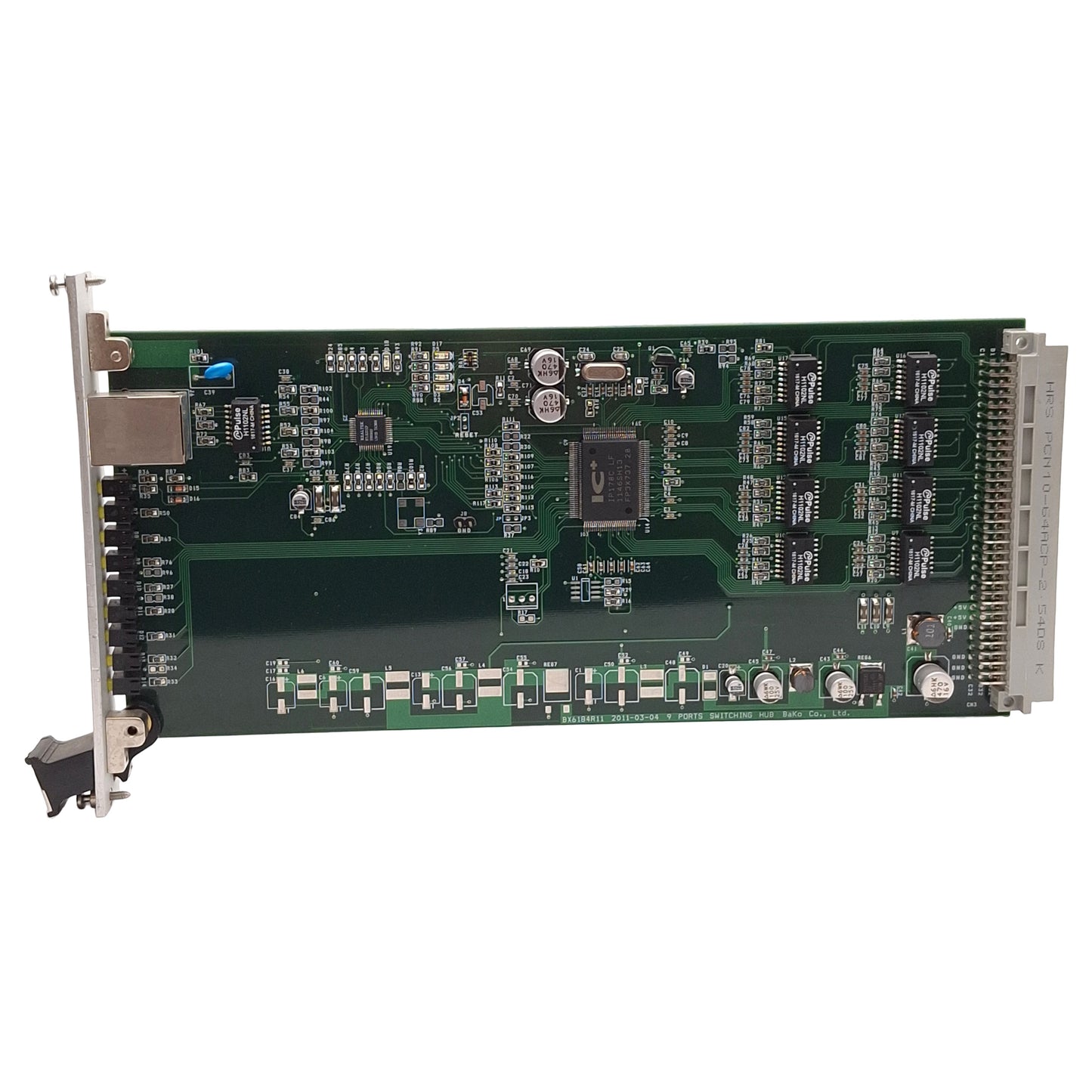 Used Bako BX6184R11 9 Ports Switching Hub Option Card For BF1020 Chassis, RJ45