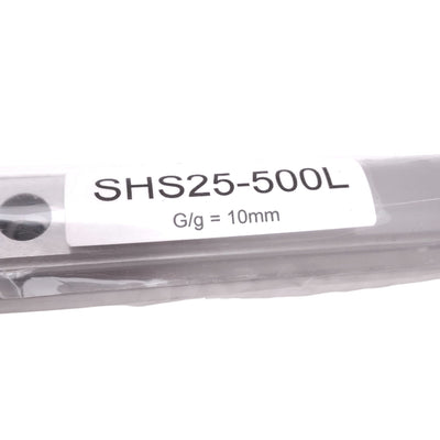 New THK SHS25-500L Linear Guide Rail, 25x500x20mm Rail, 60mm Pitch, 52.4kN Max