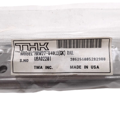 New THK HRW27-640L Wide-Rail LM Linear Guide Rail, 42x640x15mm, 60mm Pitch, 21.6kN