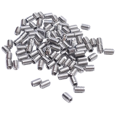 New – Open box Lot of 200 Stainless Steel Cup Point Socket Set Screw #5-40 Thread, 3/16in