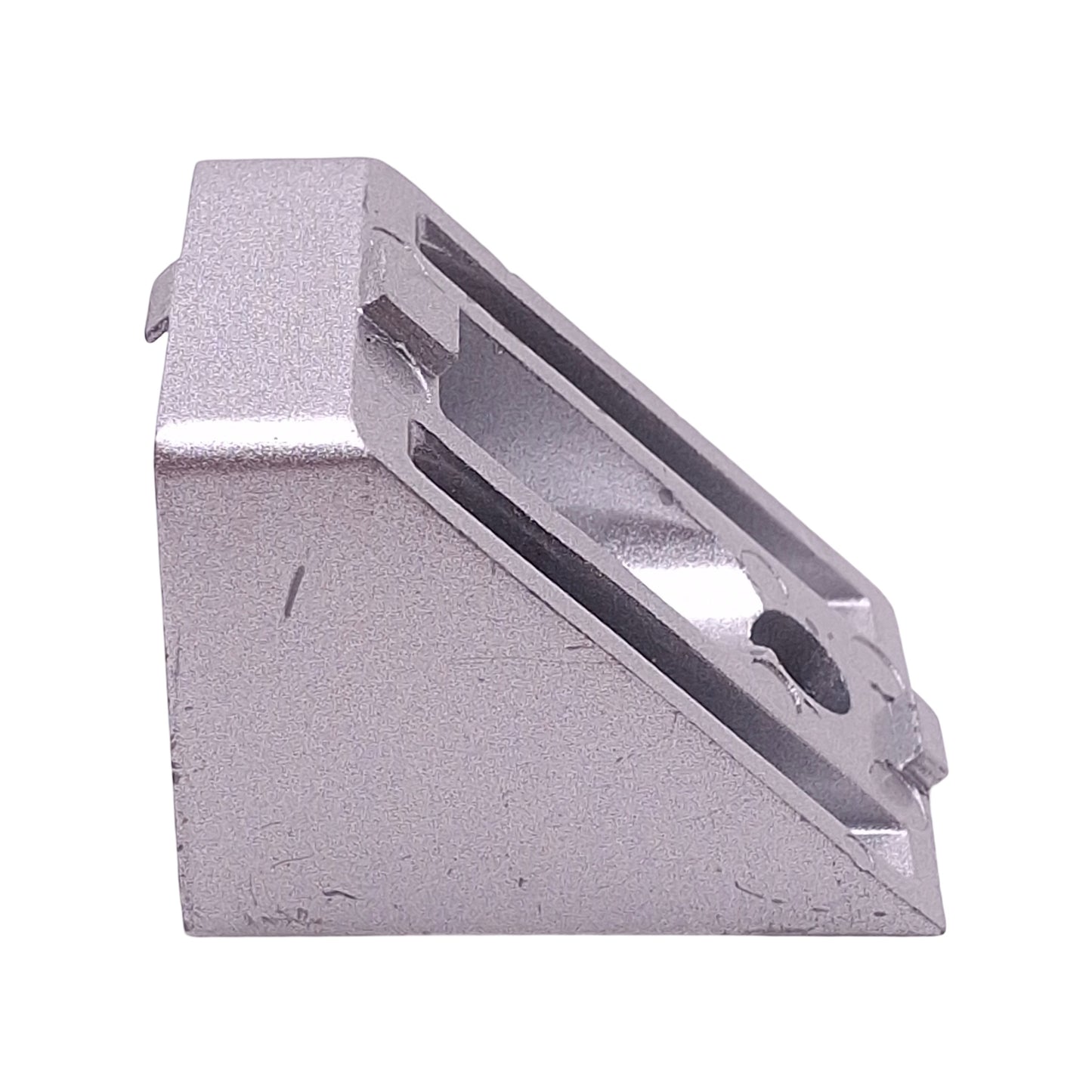 Used Lot of 3 80/20 14118 45° Degree Support Connector, 40-Series, 52mm x 40mm x 40mm