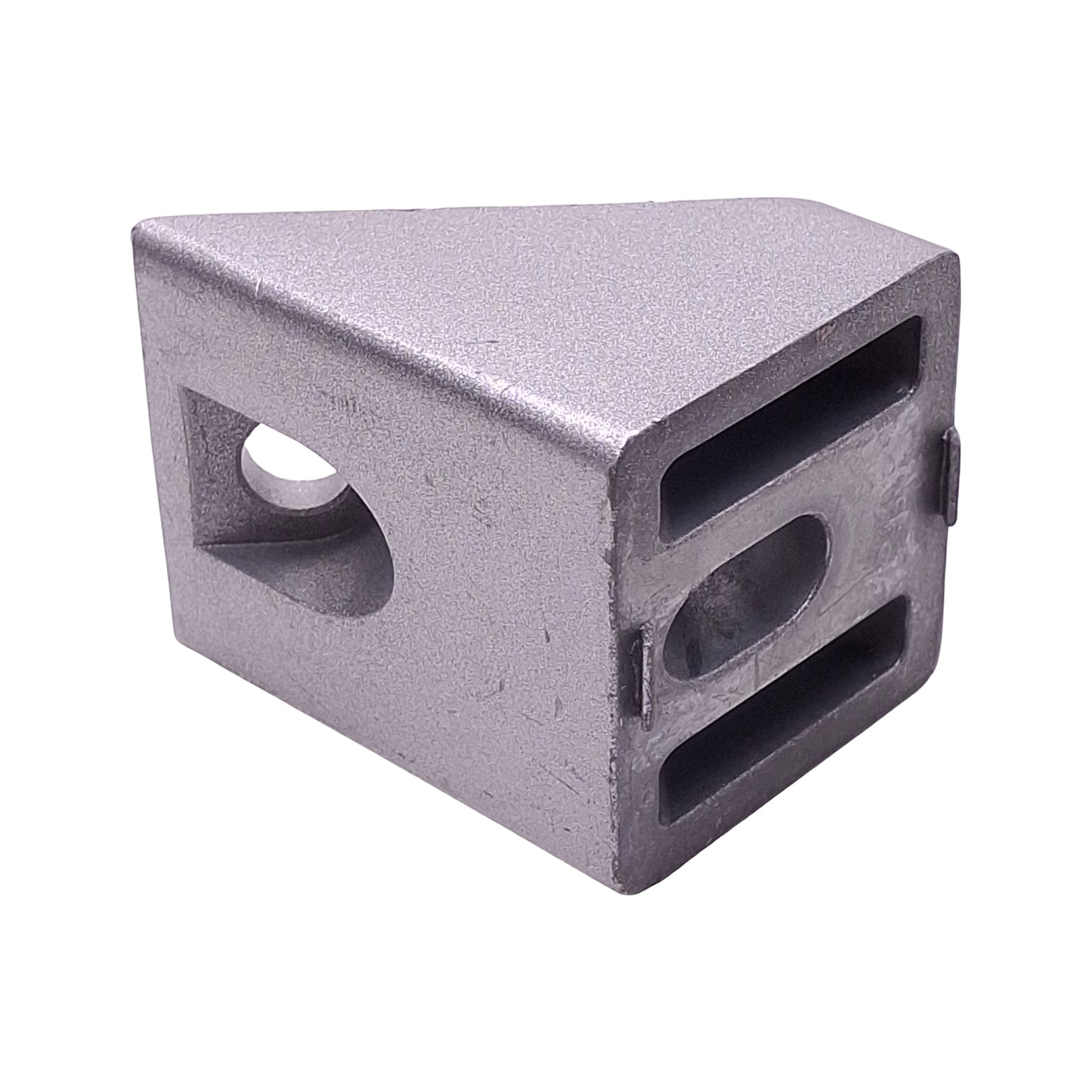 Used Lot of 3 80/20 14118 45° Degree Support Connector, 40-Series, 52mm x 40mm x 40mm