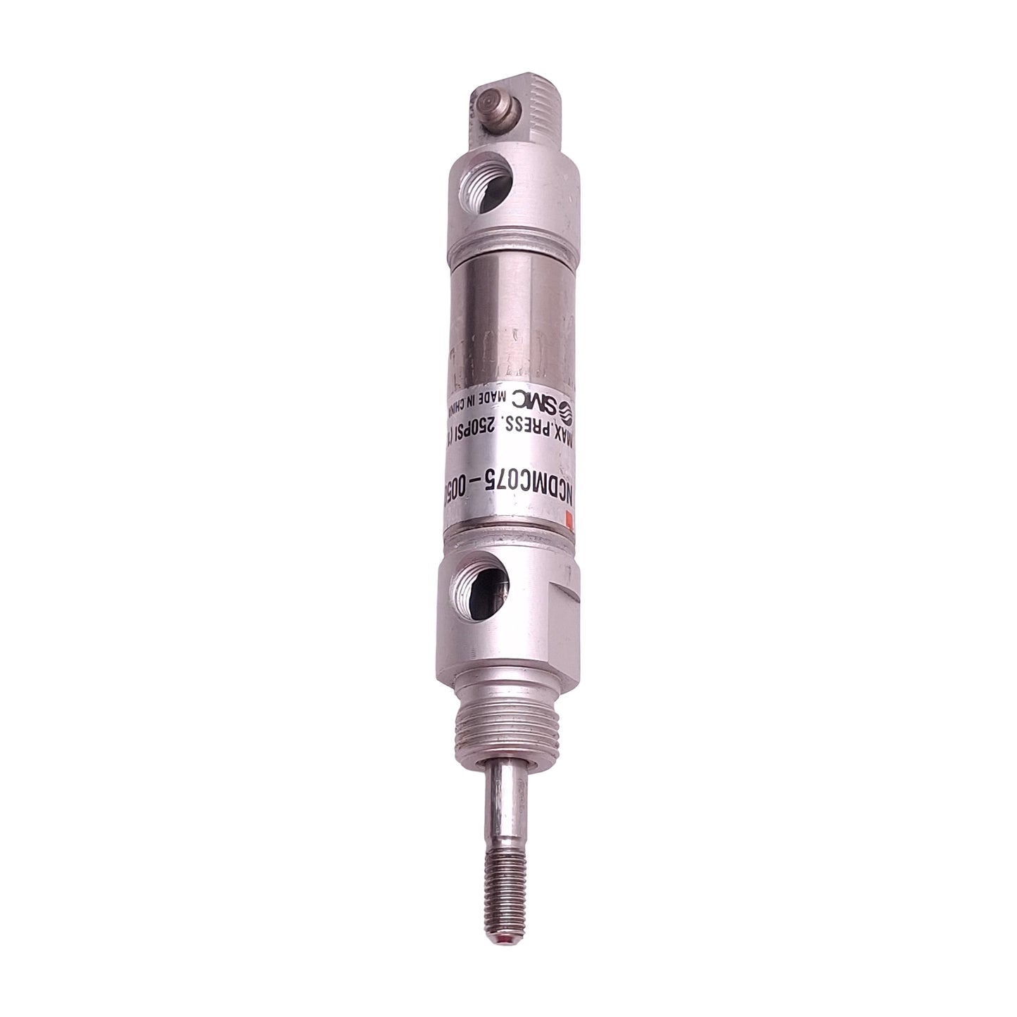 Used Lot of 2 SMC NCMC075-0050 Pneumatic Cylinder 3/4in Bore, 1/2in Stroke, 1/8in NPT