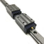 Used IKO LWHD 15 Linear Way Ball Bearing Block Carriages (x2) on 415mm Guide Rail