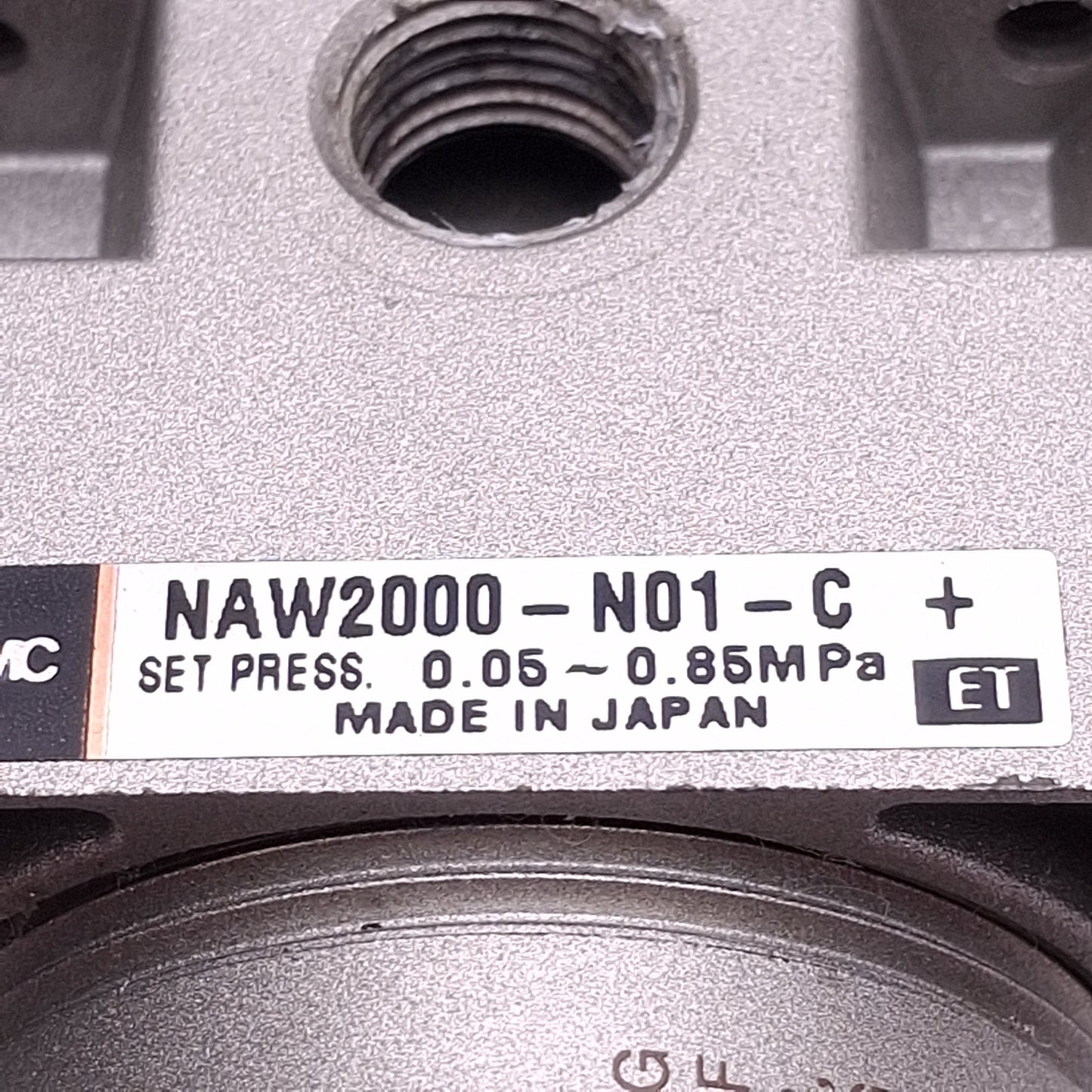 Used SMC NAW2000-N01-C Filter Regulator, 0.05-0.85MPa Set, 1MPa Max, 5µm, 1/8in NPT