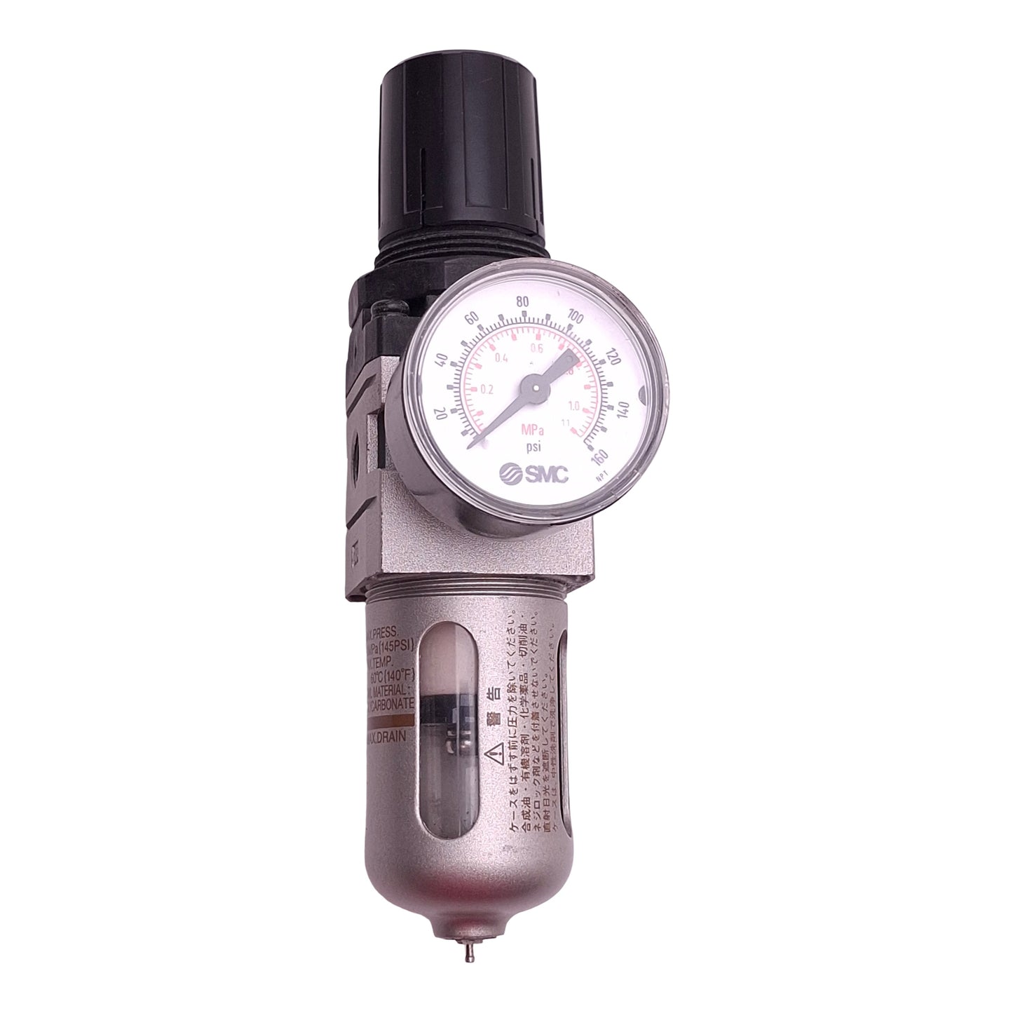 Used SMC NAW2000-N01-C Filter Regulator, 0.05-0.85MPa Set, 1MPa Max, 5µm, 1/8in NPT