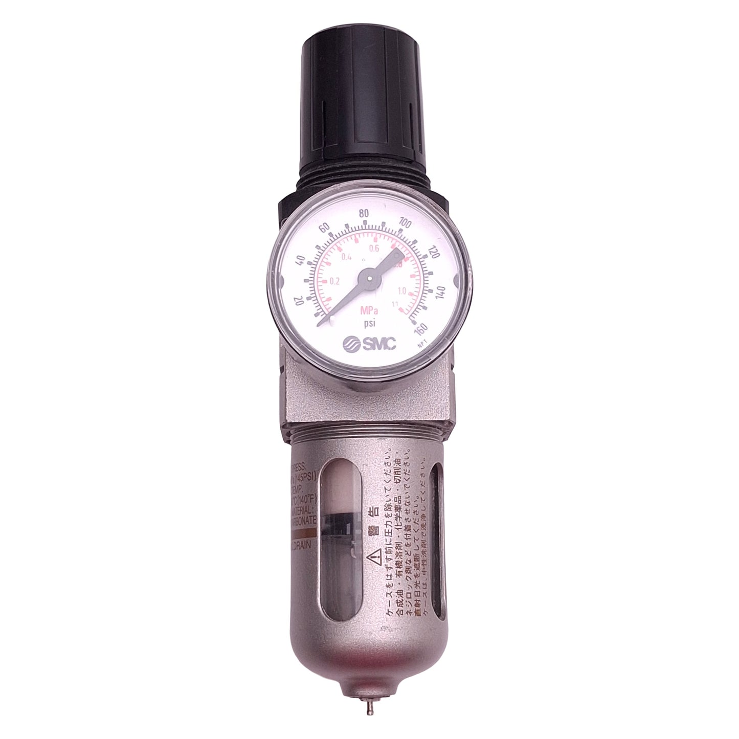 Used SMC NAW2000-N01-C Filter Regulator, 0.05-0.85MPa Set, 1MPa Max, 5µm, 1/8in NPT