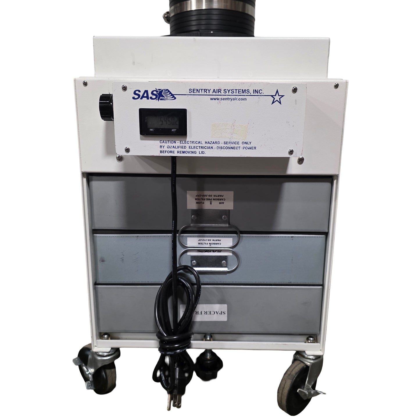 Used Sentry Air Systems SS-300-PFS Portable Floor Sentry Fume Extractor 350CFM 115VAC