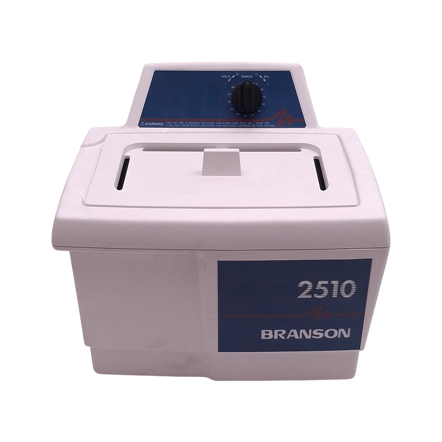 Used Branson 2510R-MT Ultrasonic Bath Cleaner, 3/4 gal., Ambient to 69°C, 117VAC 130W