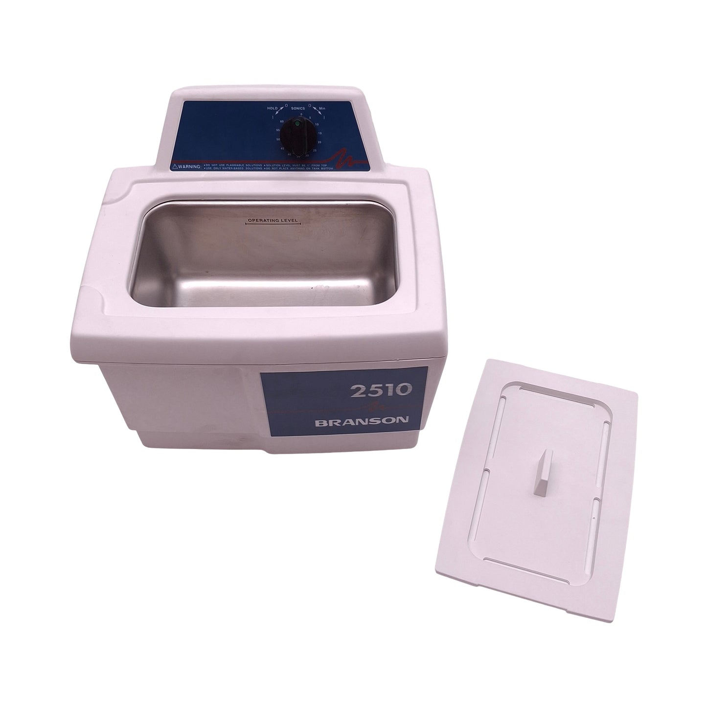 Used Branson 2510R-MT Ultrasonic Bath Cleaner, 3/4 gal., Ambient to 69°C, 117VAC 130W