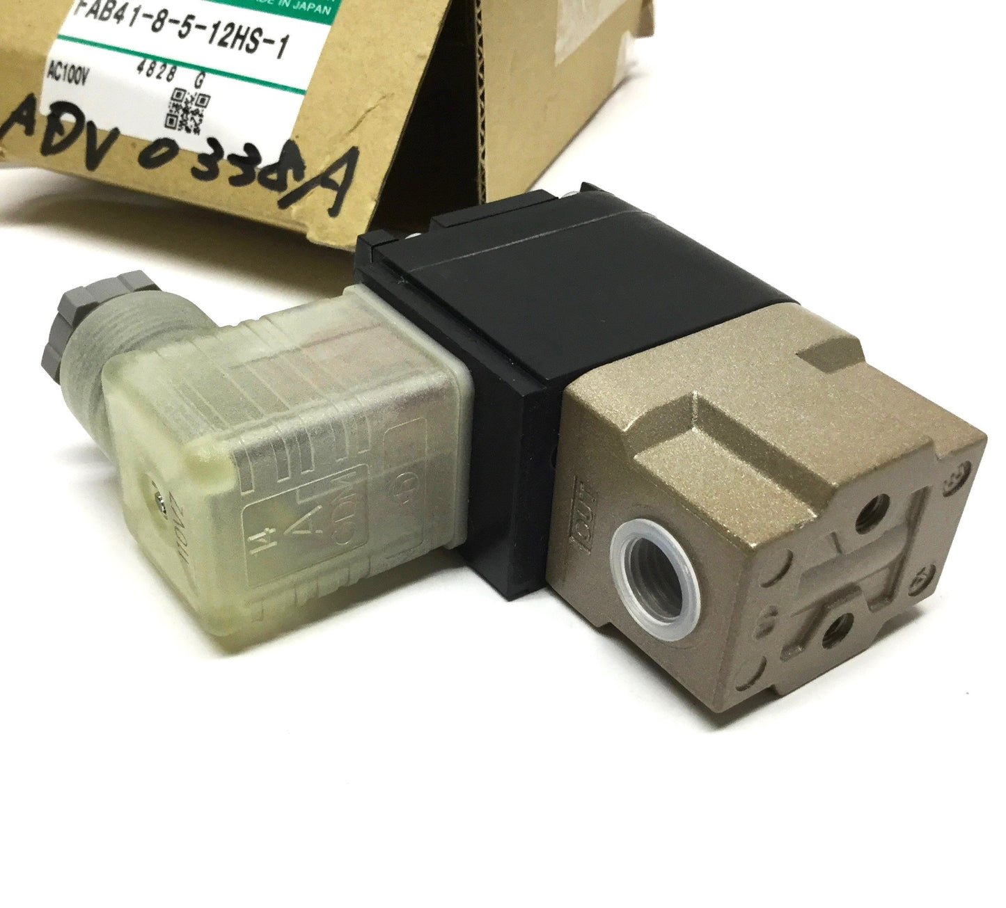 New CKD FAB41-8-5-2HS-1 Solenoid Air Valve, 2-Port NC, Rc1/4, 100/110VAC Coil, 1MPa