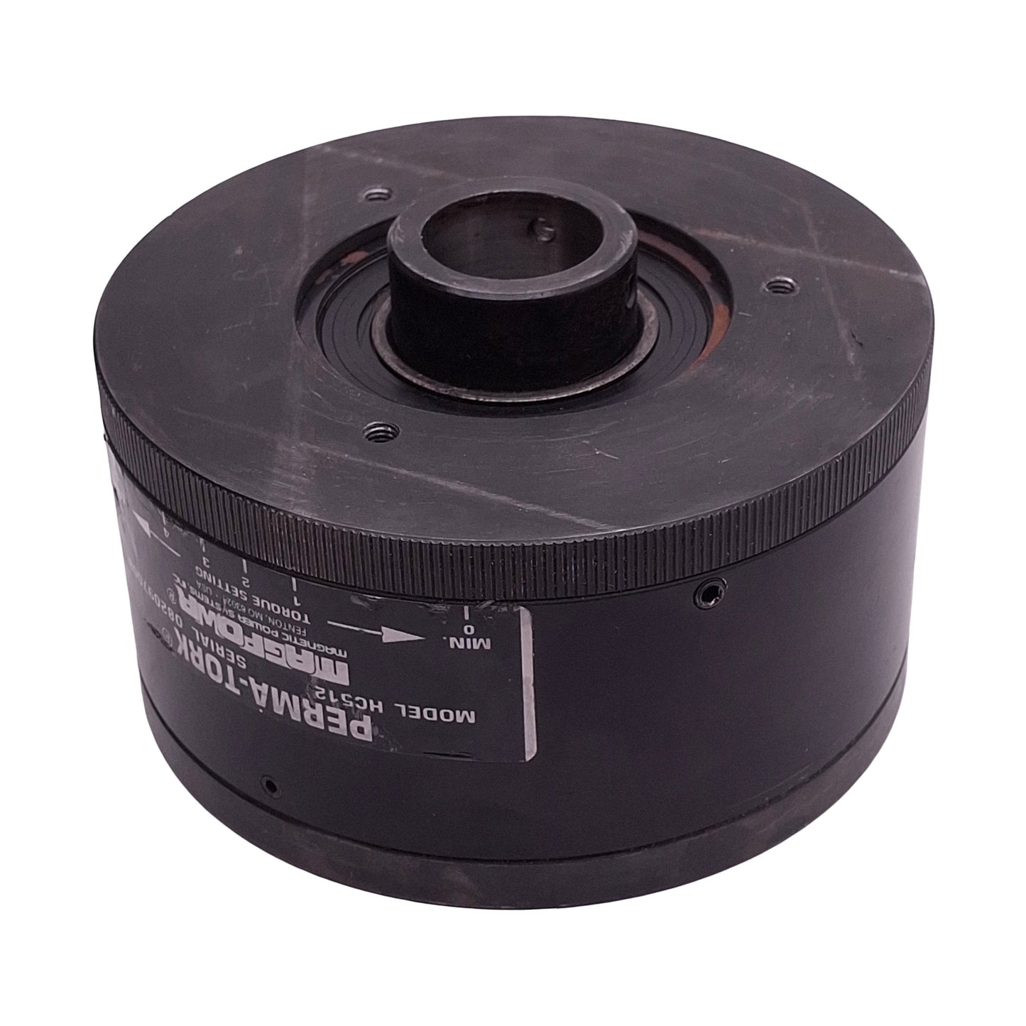 Used Magpowr HC5-12 Perma-Tork Magnetic Clutch, 2-25lb-in, 75W, 1800rpm, ø1.38in Bore