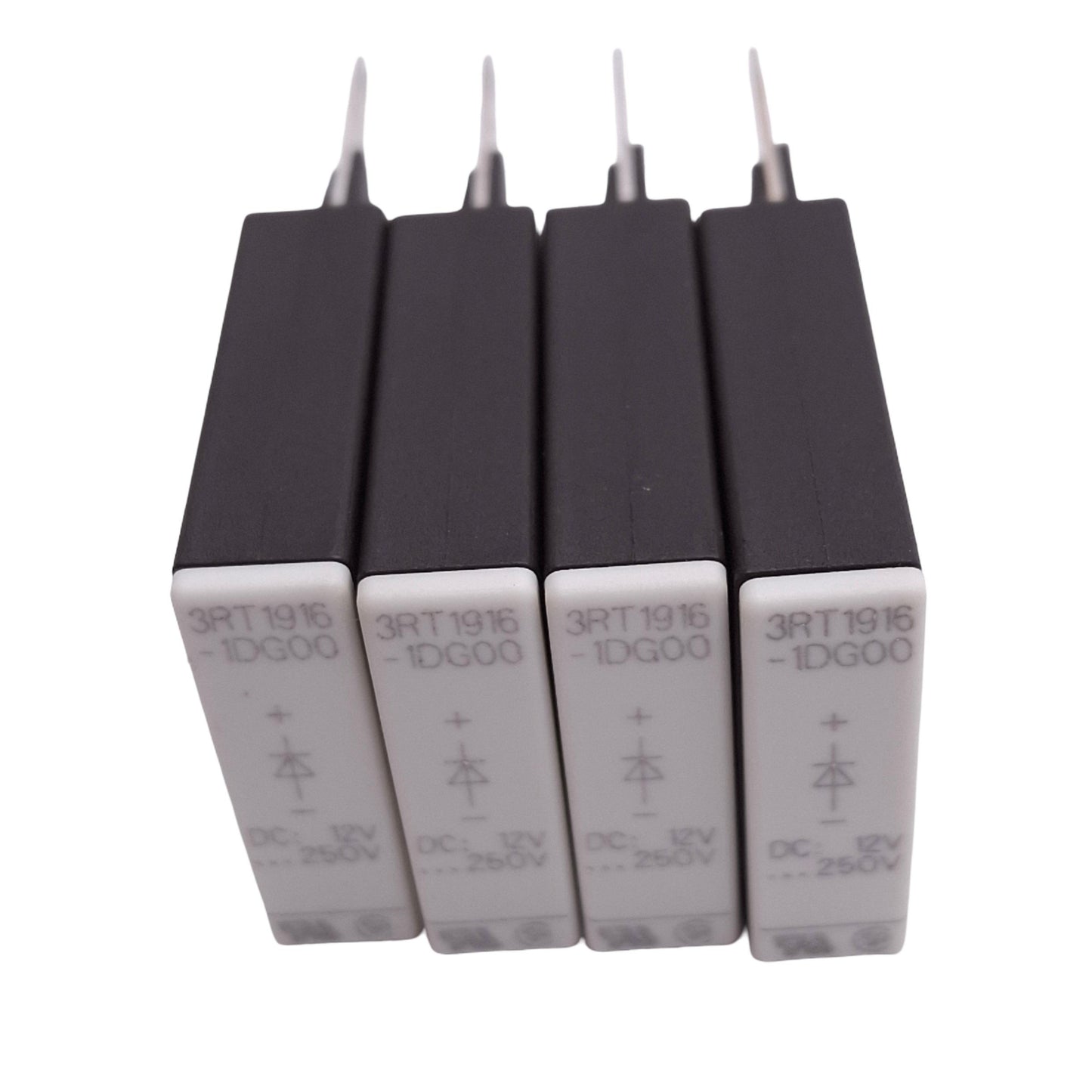 Used Lot of 4 Siemens 3RT1916-1DG00 Surge Supressor Diodes, Size 00, 12-250VDC
