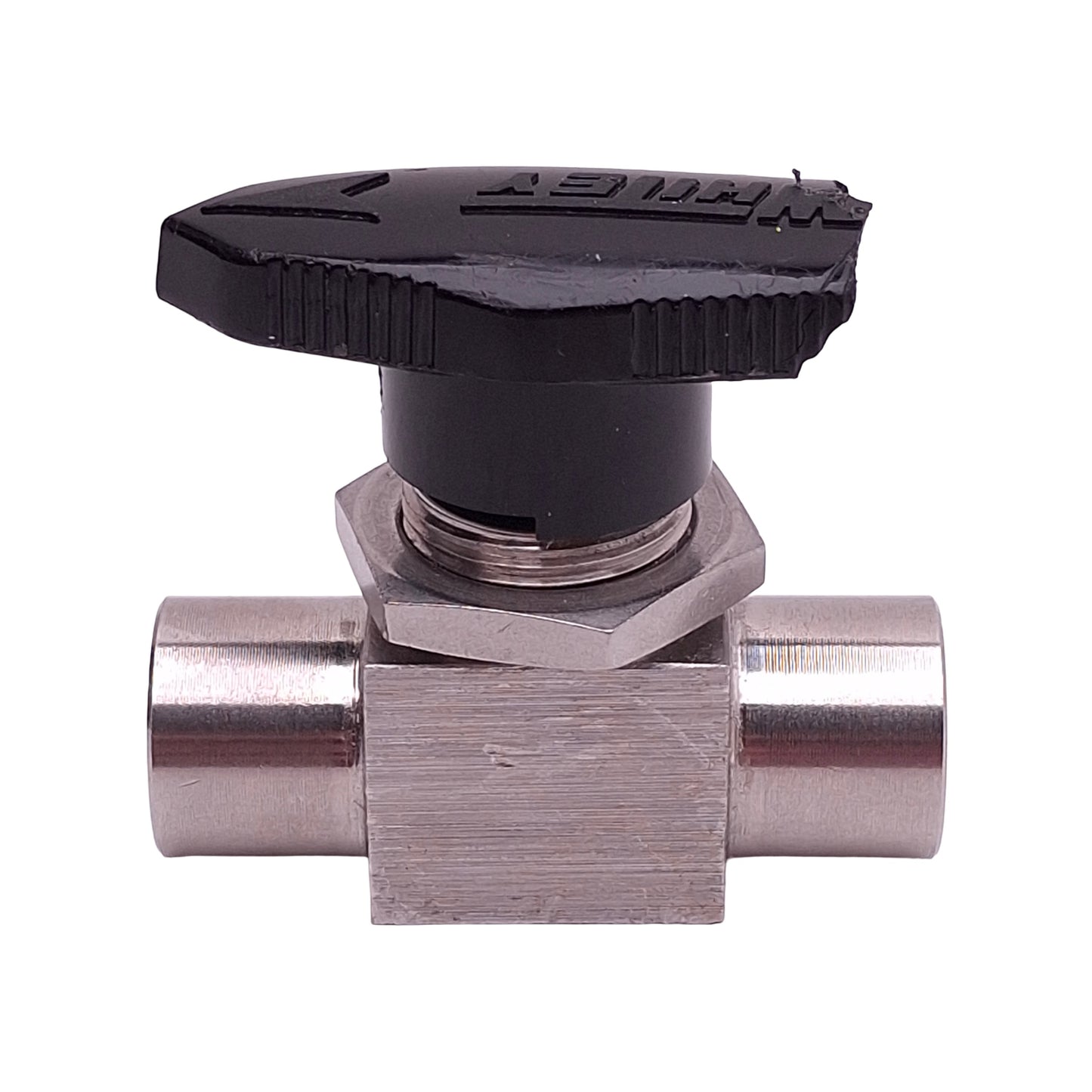 Used Whitey SS-43F4 Ball Valve 2-Way 1/4" x 1/4" Female NPT, 3000psi *Cracked Handle*