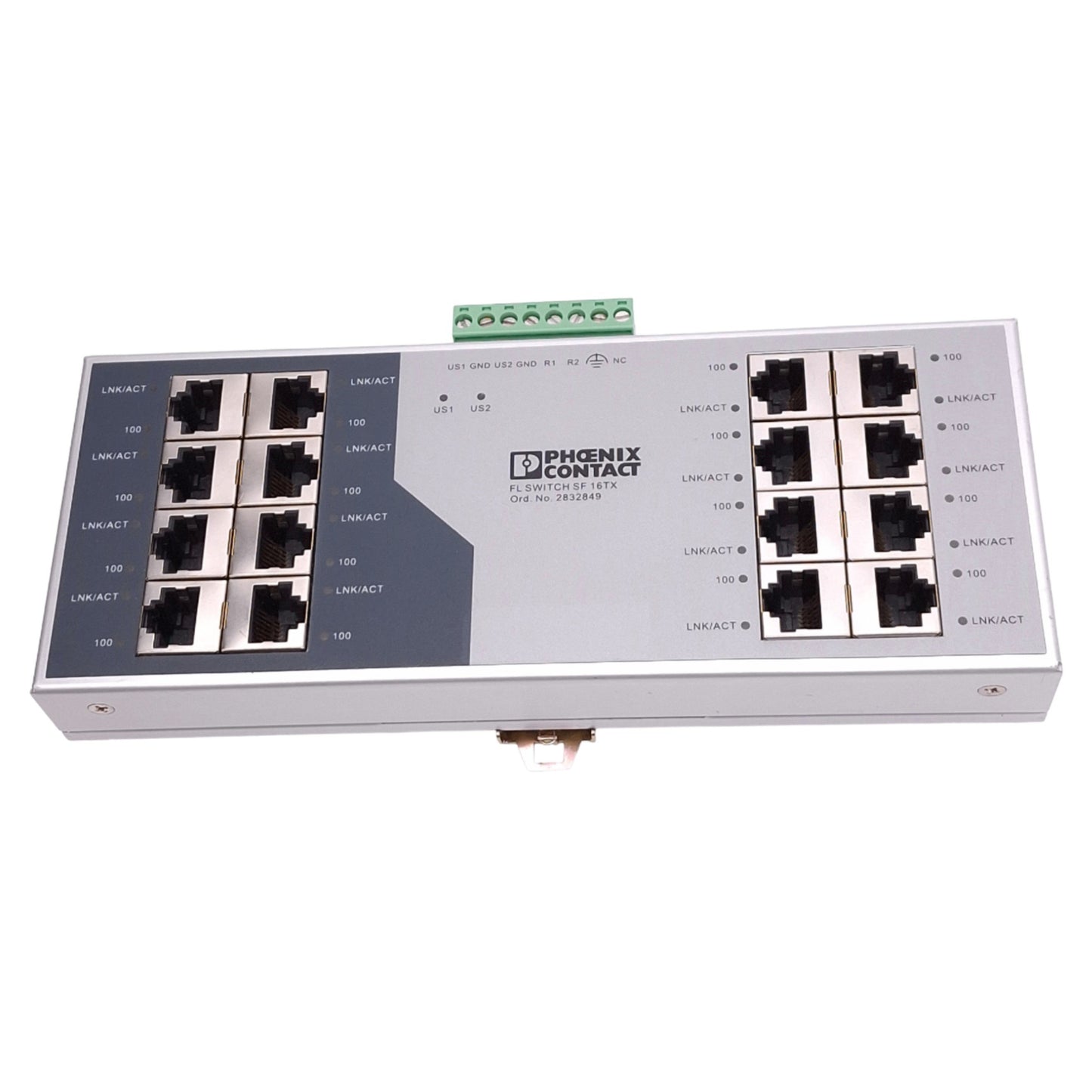 Used Phoenix Contact 2832849 FL SWITCH SF 16TX Ethernet Switch, 16-Port RJ45, 24VDC
