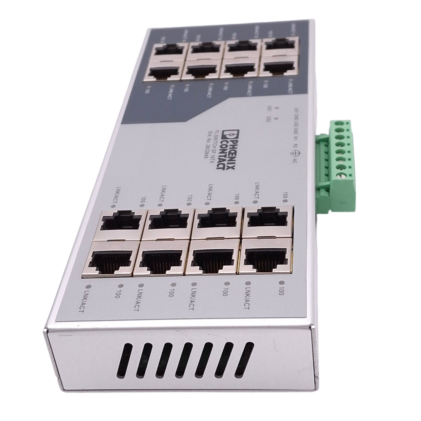 Used Phoenix Contact 2832849 FL SWITCH SF 16TX Ethernet Switch, 16-Port RJ45, 24VDC