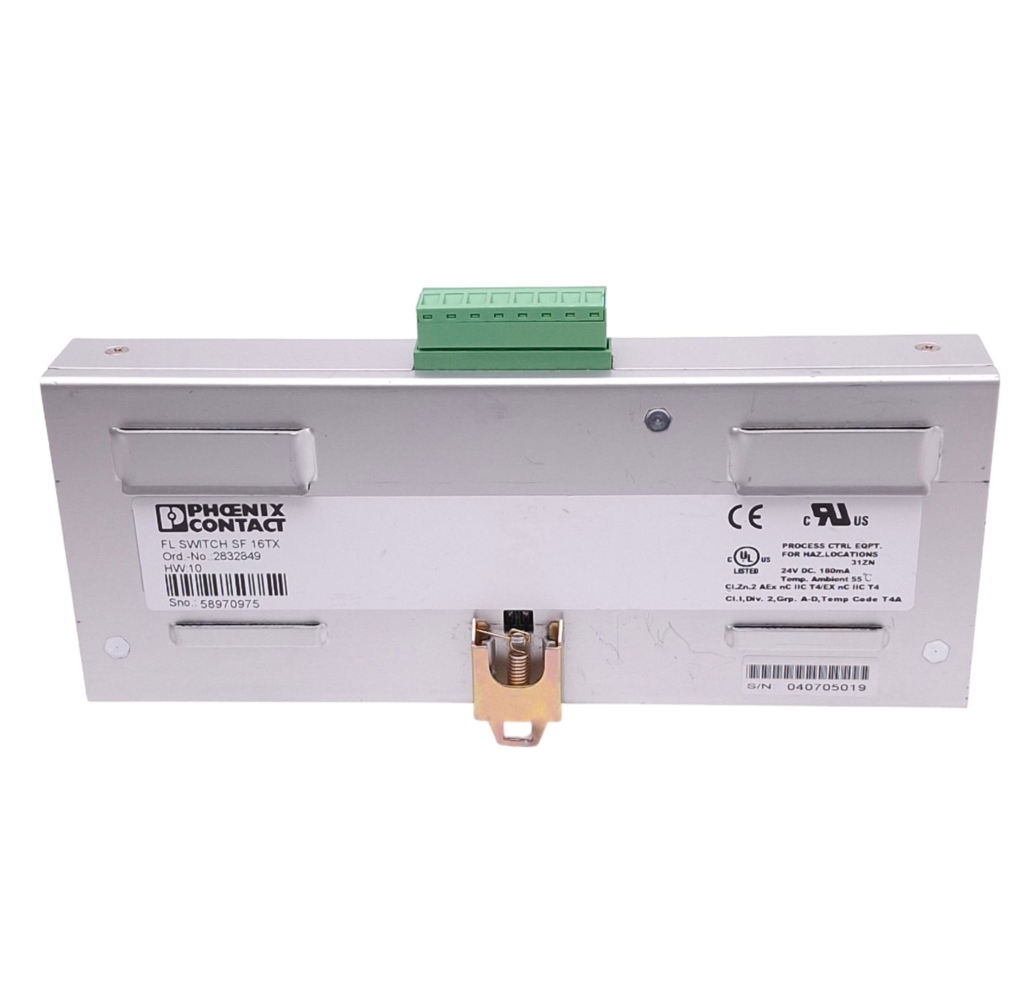 Used Phoenix Contact 2832849 FL SWITCH SF 16TX Ethernet Switch, 16-Port RJ45, 24VDC