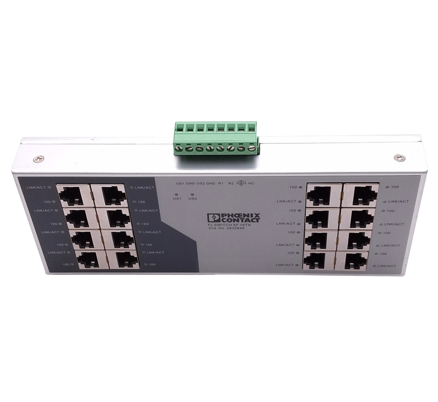 Used Phoenix Contact 2832849 FL SWITCH SF 16TX Ethernet Switch, 16-Port RJ45, 24VDC