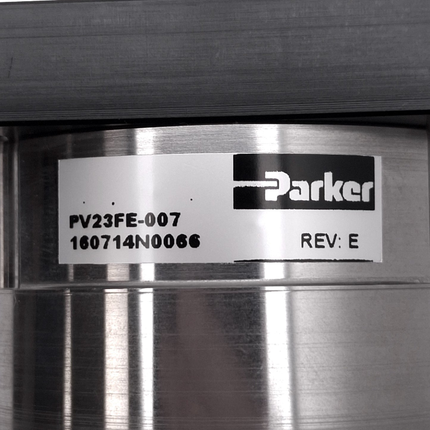 Used Parker PV23FE-007 Planetary Gearhead, 7:1, NEMA 23, ø3/8in Shaft, 6000rpm Max