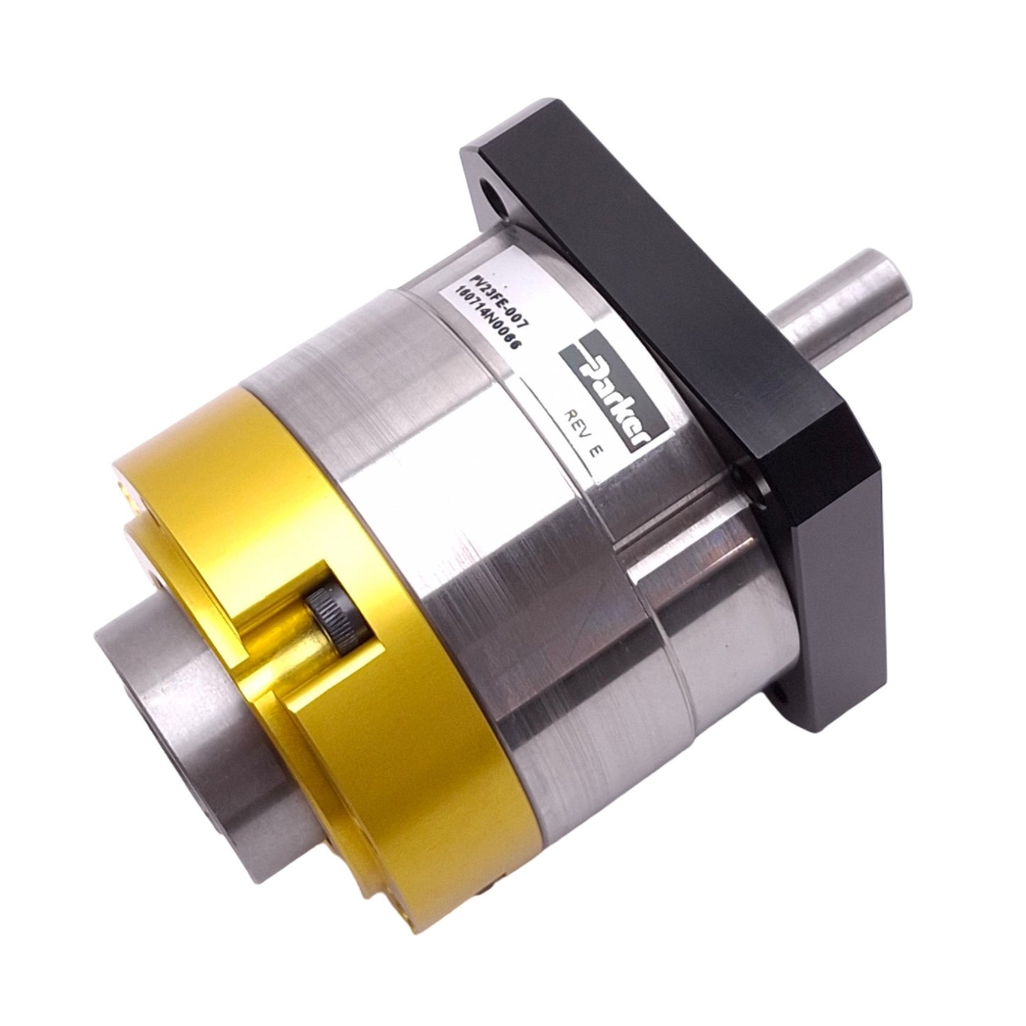 Used Parker PV23FE-007 Planetary Gearhead, 7:1, NEMA 23, ø3/8in Shaft, 6000rpm Max