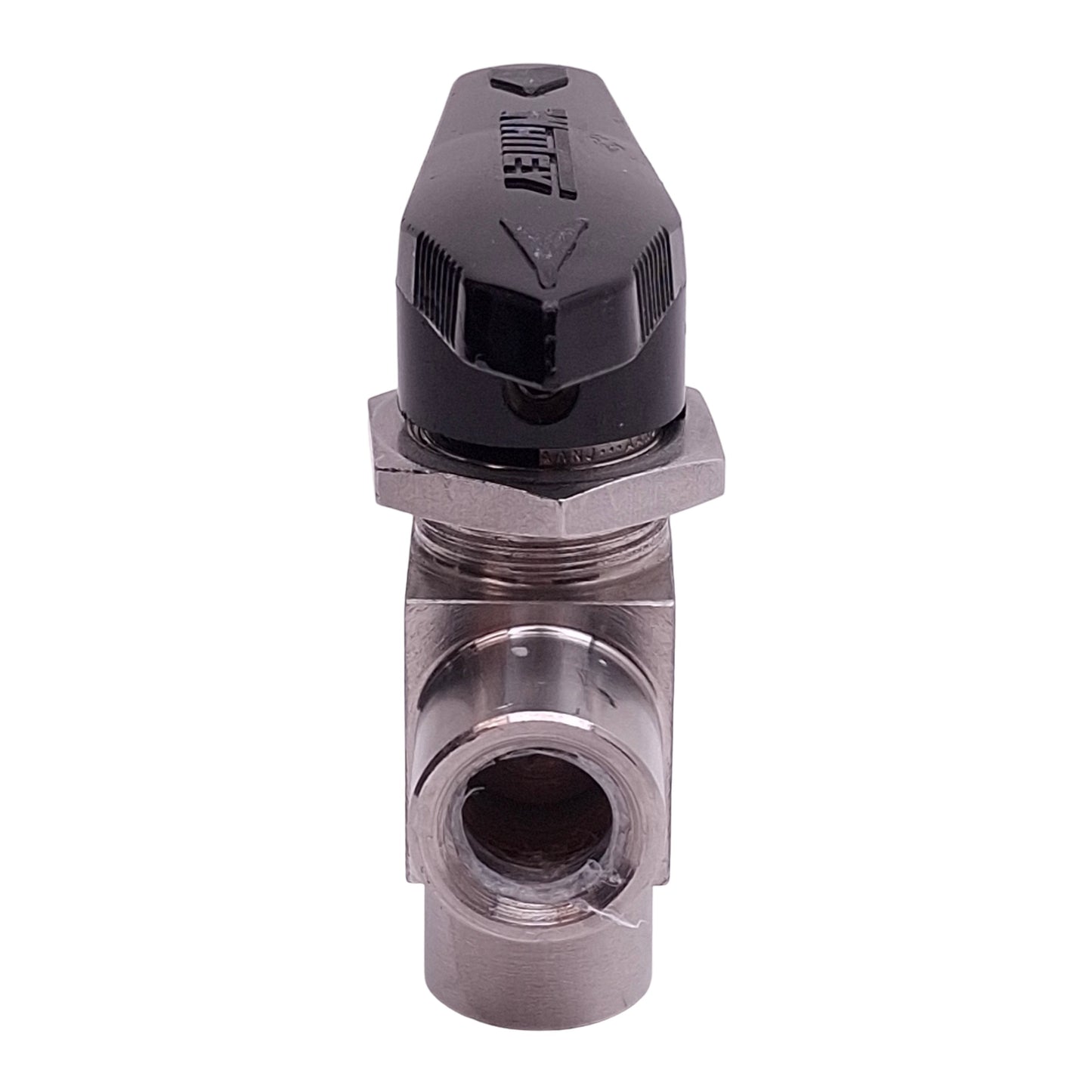 Used Whitey SS-43XF4 Stainless Steel Ball Valve, 3-Way, 1/4in Female NPT, 2500psi Max