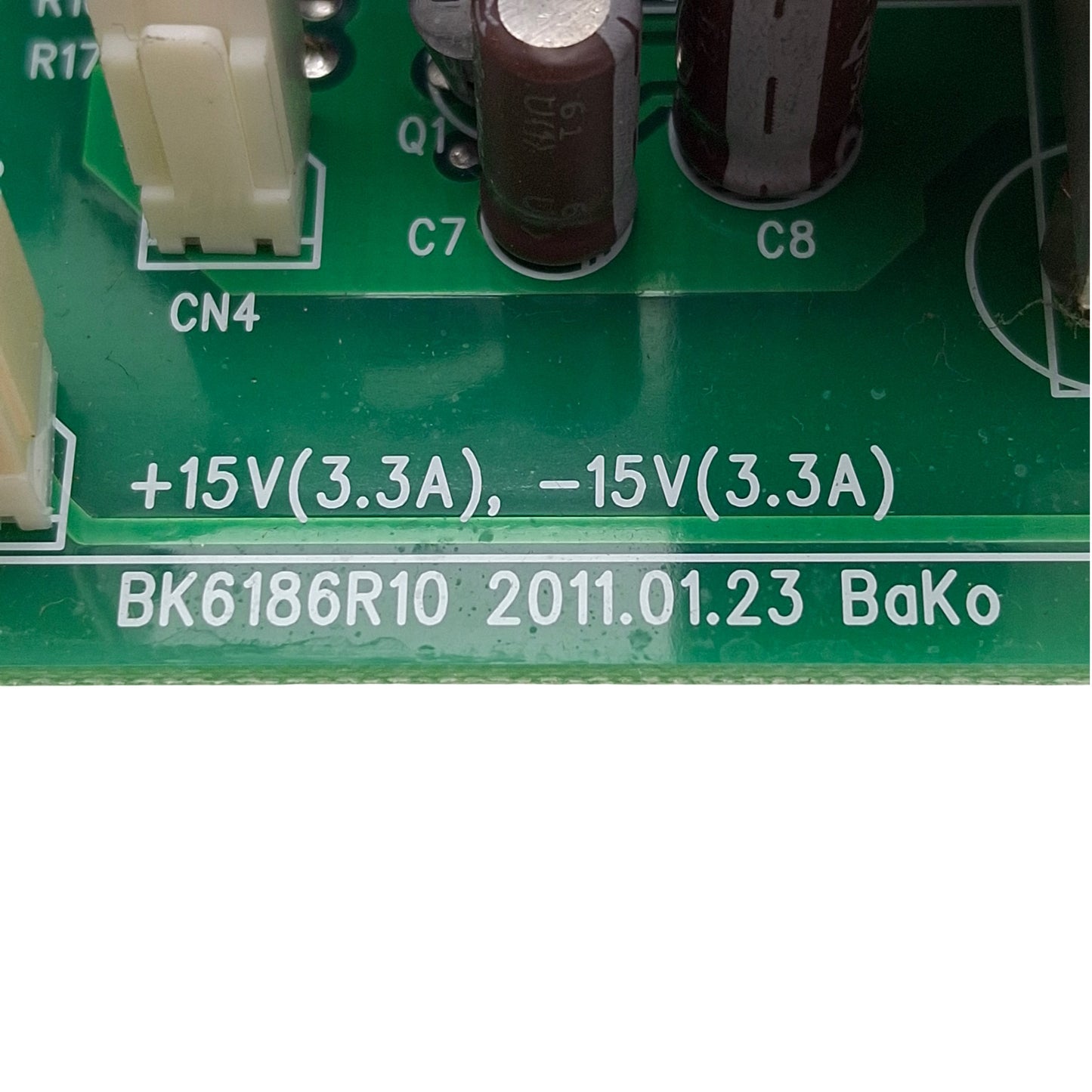 Used Bako BK6186R10 Power Supply Unit PSU Card For BF1020 Chassis, ±15VDC 50W