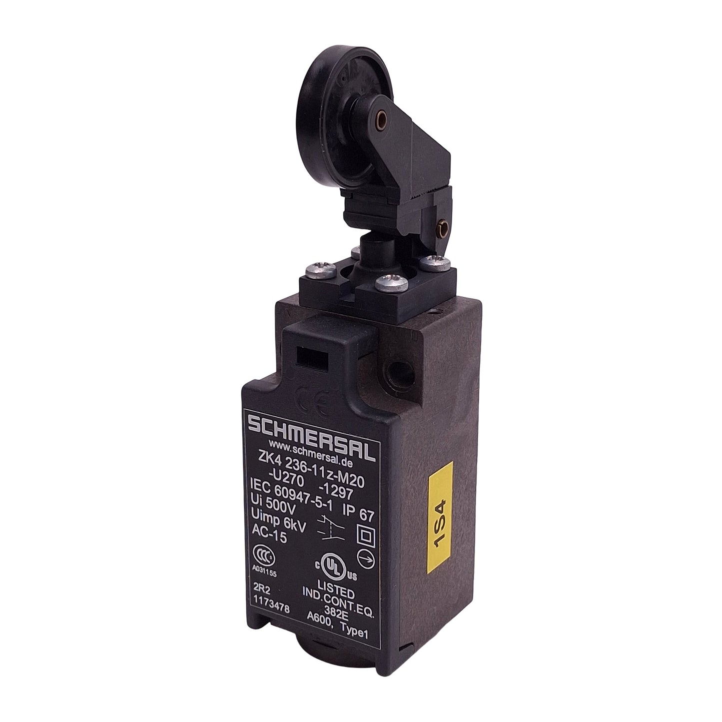 Used Schmersal ZK4 236-11z-M20-U270-1297 Limit Switch, 1NO+1NC, 4A 230VAC, M20 x 1.5