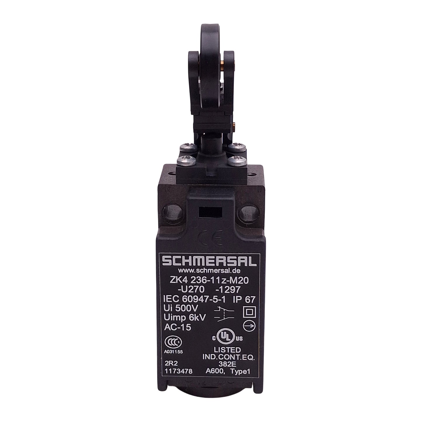 Used Schmersal ZK4 236-11z-M20-U270-1297 Limit Switch, 1NO+1NC, 4A 230VAC, M20 x 1.5