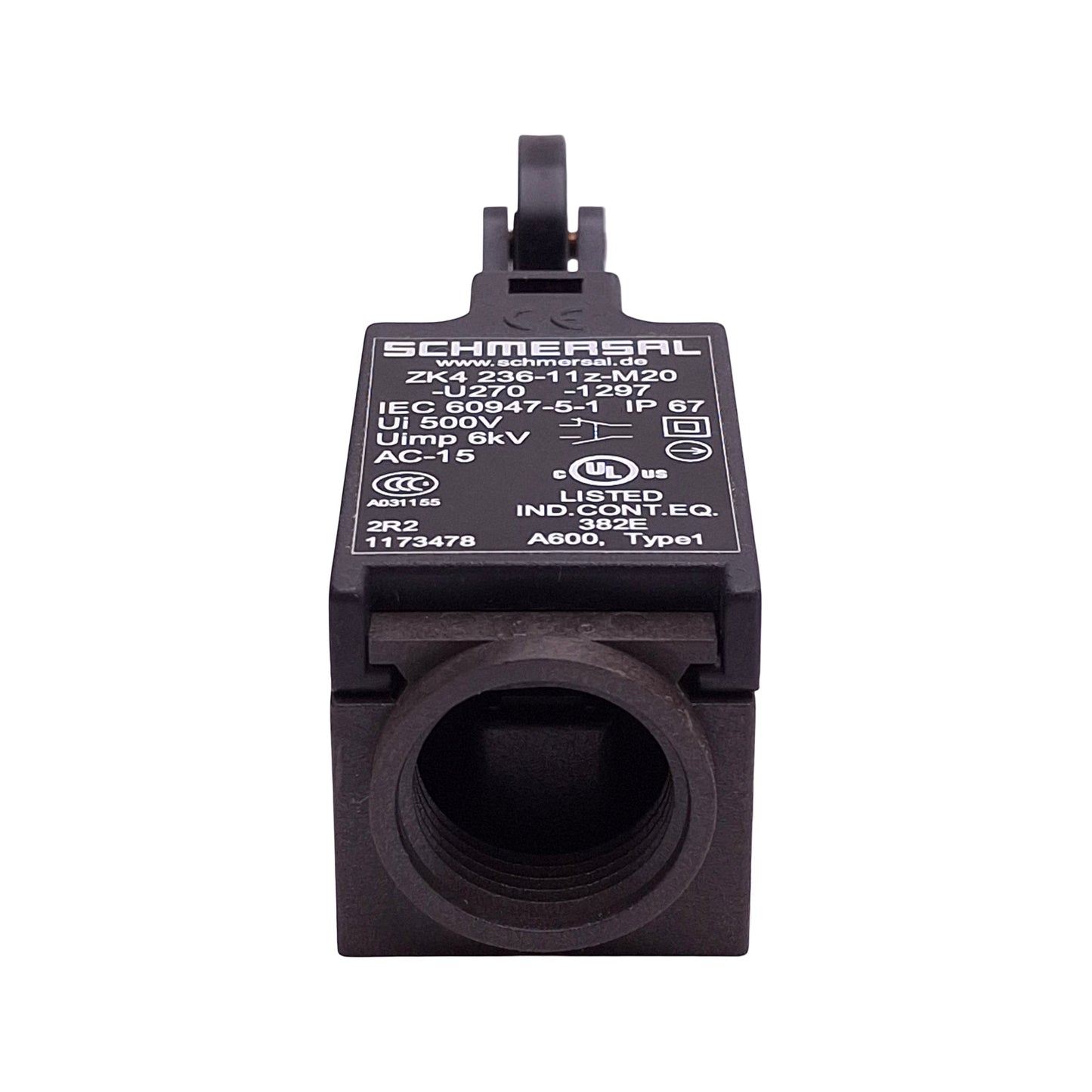 Used Schmersal ZK4 236-11z-M20-U270-1297 Limit Switch, 1NO+1NC, 4A 230VAC, M20 x 1.5