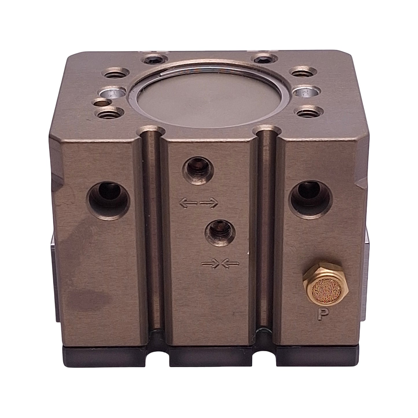 New – Open box Destaco DPDS-125M-038 Parallel Gripper ø1.25" Bore, 0.38" Stroke, 100lbf, 100psi