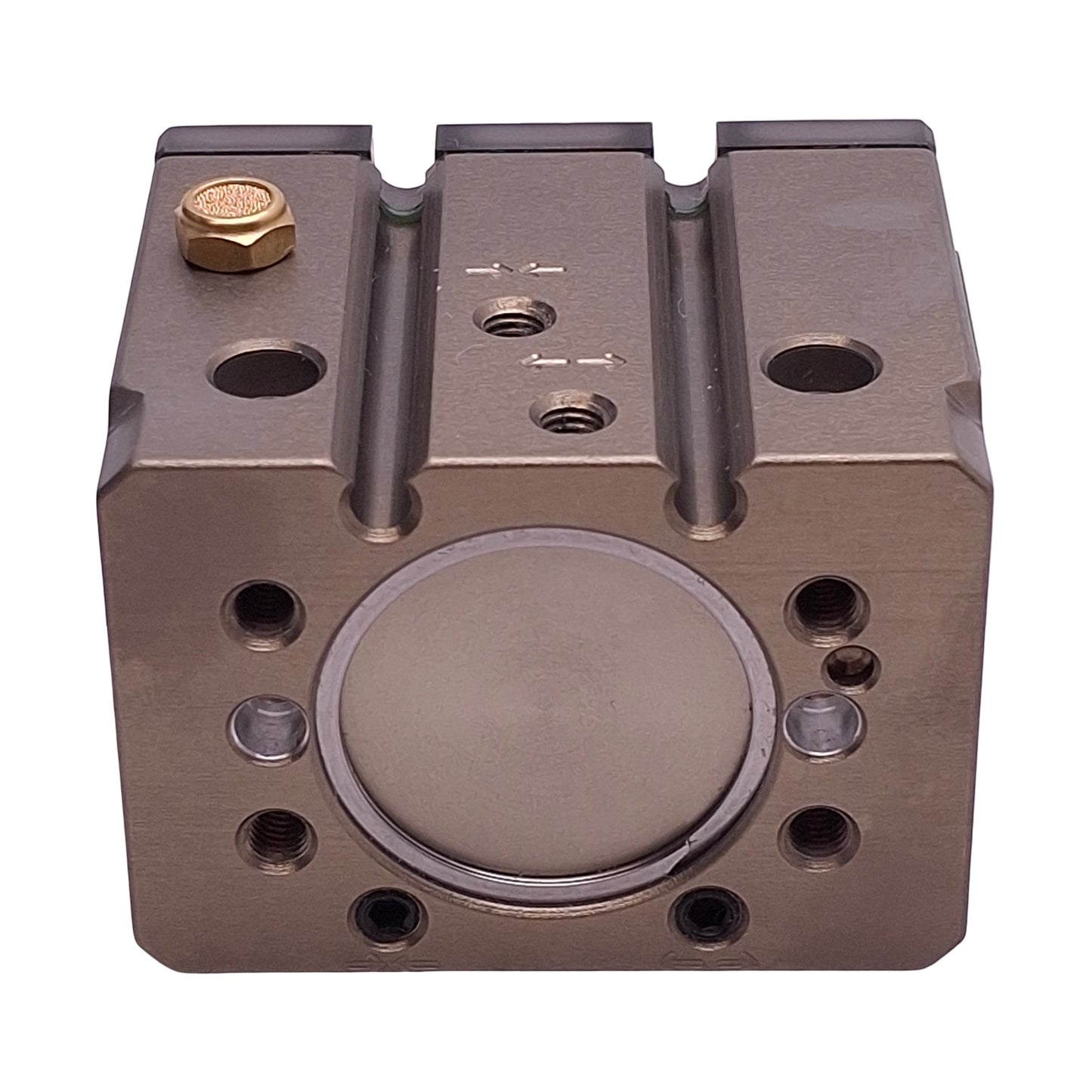 New – Open box Destaco DPDS-125M-038 Parallel Gripper ø1.25" Bore, 0.38" Stroke, 100lbf, 100psi