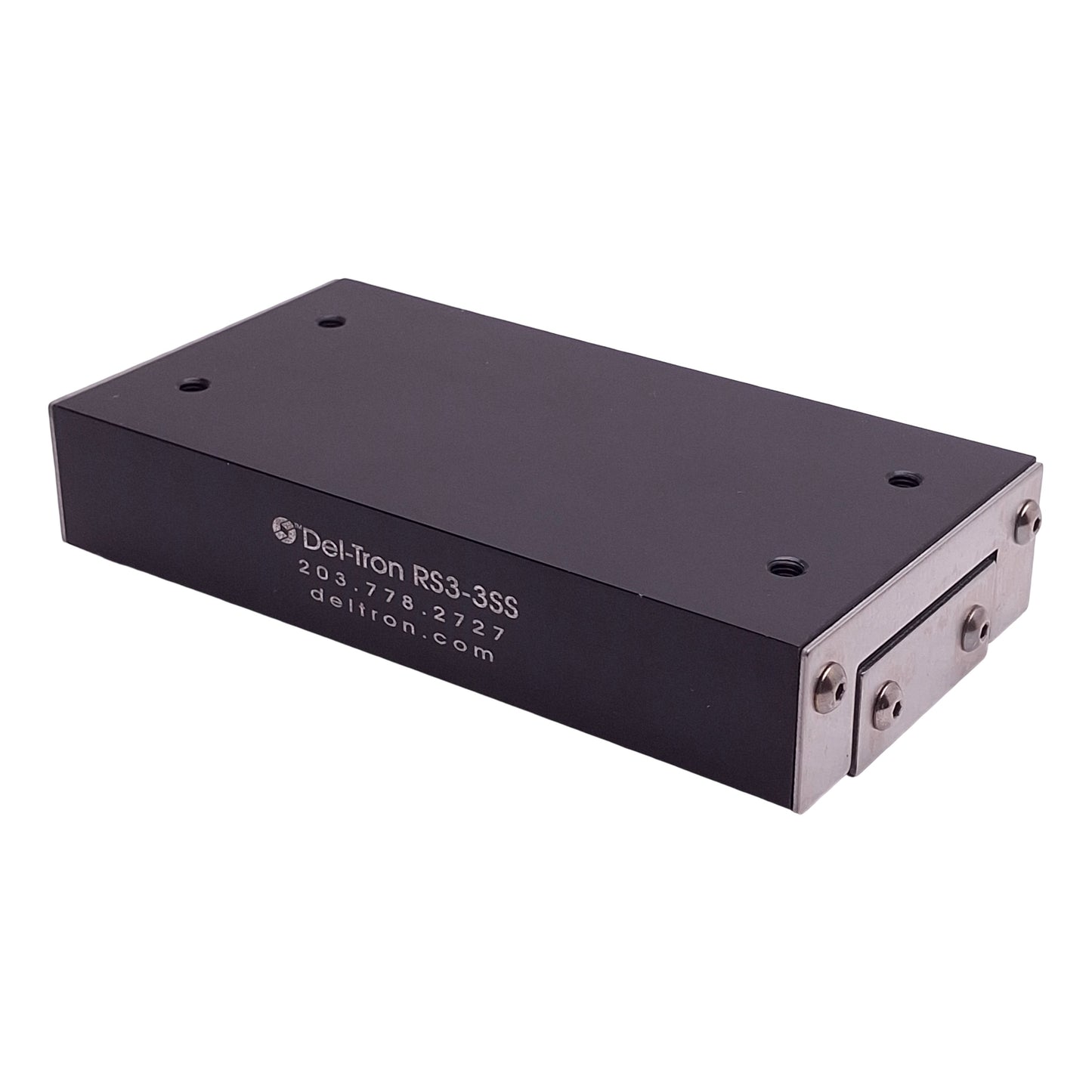 New – Open box Del-Tron RS3-3SS Crossed Roller Slide, 3in Travel, 5in x 2.62in x 1in, 340lbs