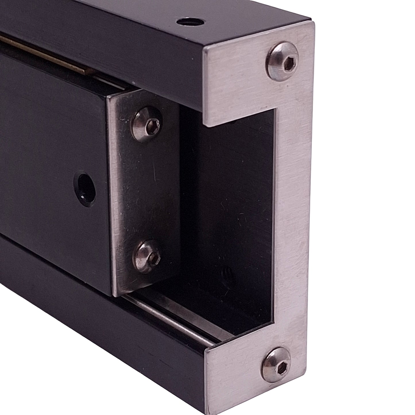 New – Open box Del-Tron RS3-3SS Crossed Roller Slide, 3in Travel, 5in x 2.62in x 1in, 340lbs