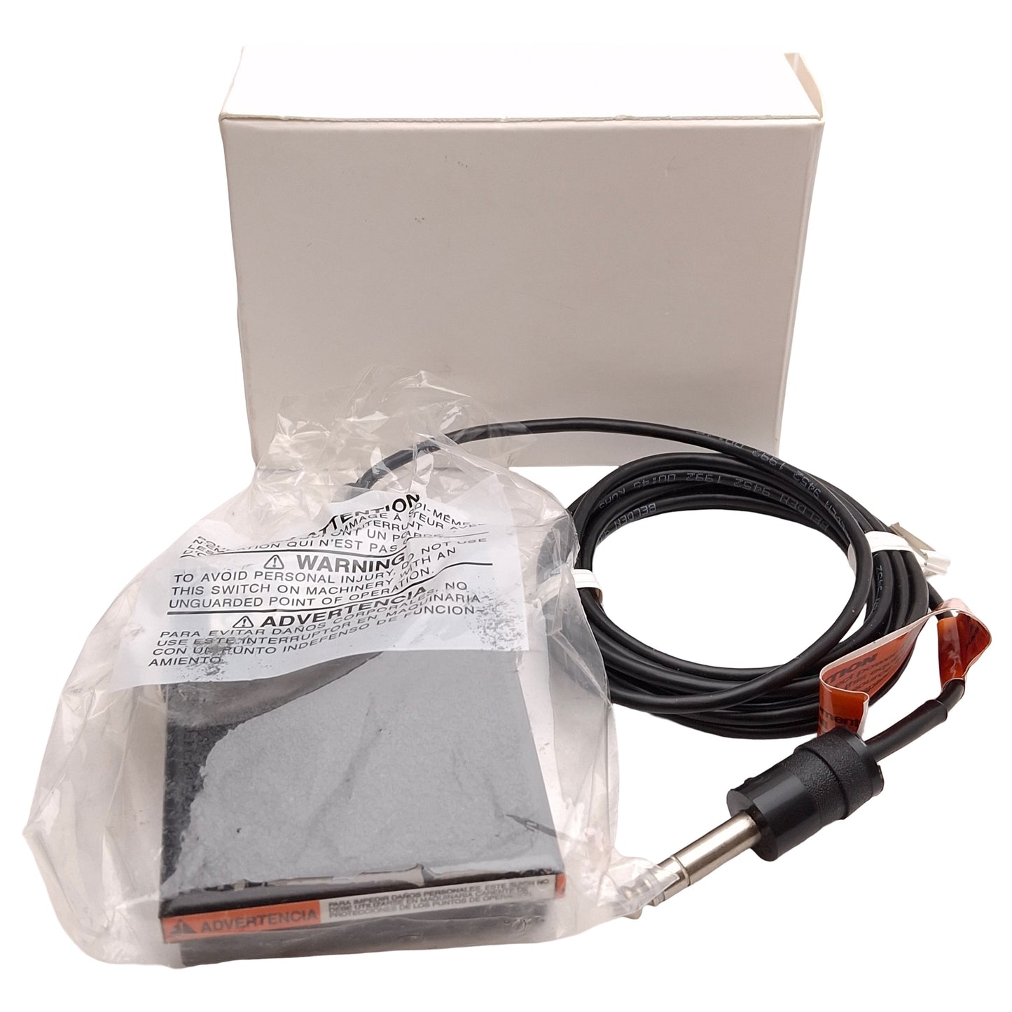 New Dymax Linemaster 40402 T-91-S Foot Pedal Switch, 250VAC 15A SPDT 1/4" Phone Jack