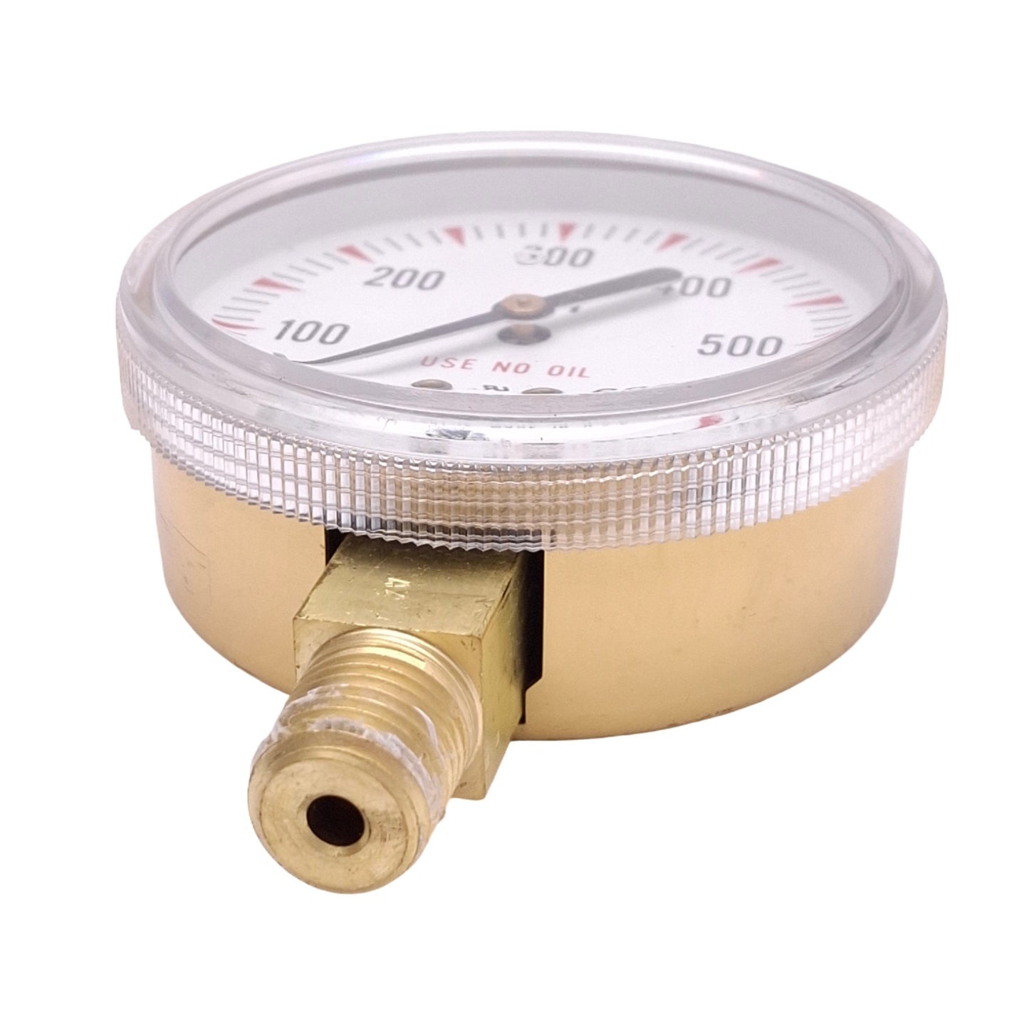 Used AMETEK USG CU-2581-JZ Pressure Gauge, 0-600psi, 2-1/2" Face, 1/4" NPT