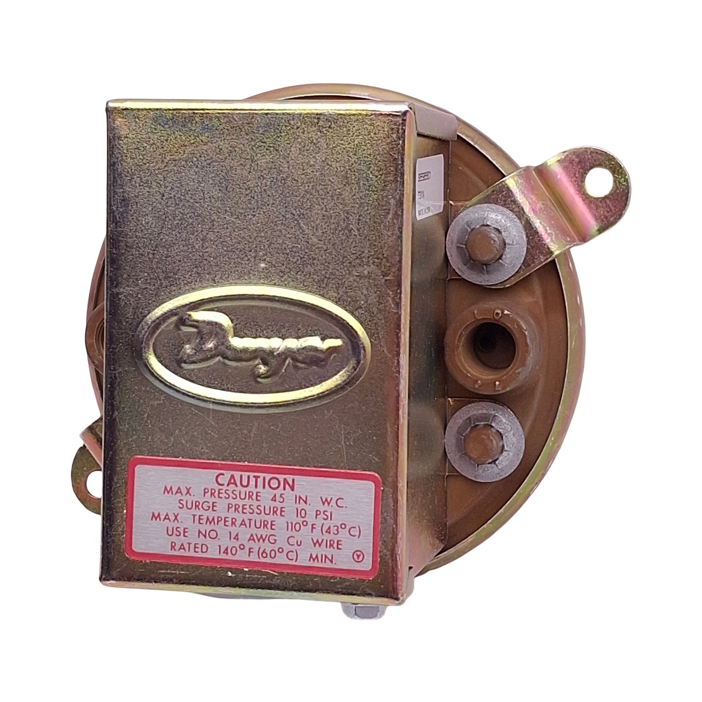 New – Open box Dwyer 1910-5 Pressure Switch, SPDT NO/NC, 1.40-5.5" w.c Range, 15A 120-480VAC