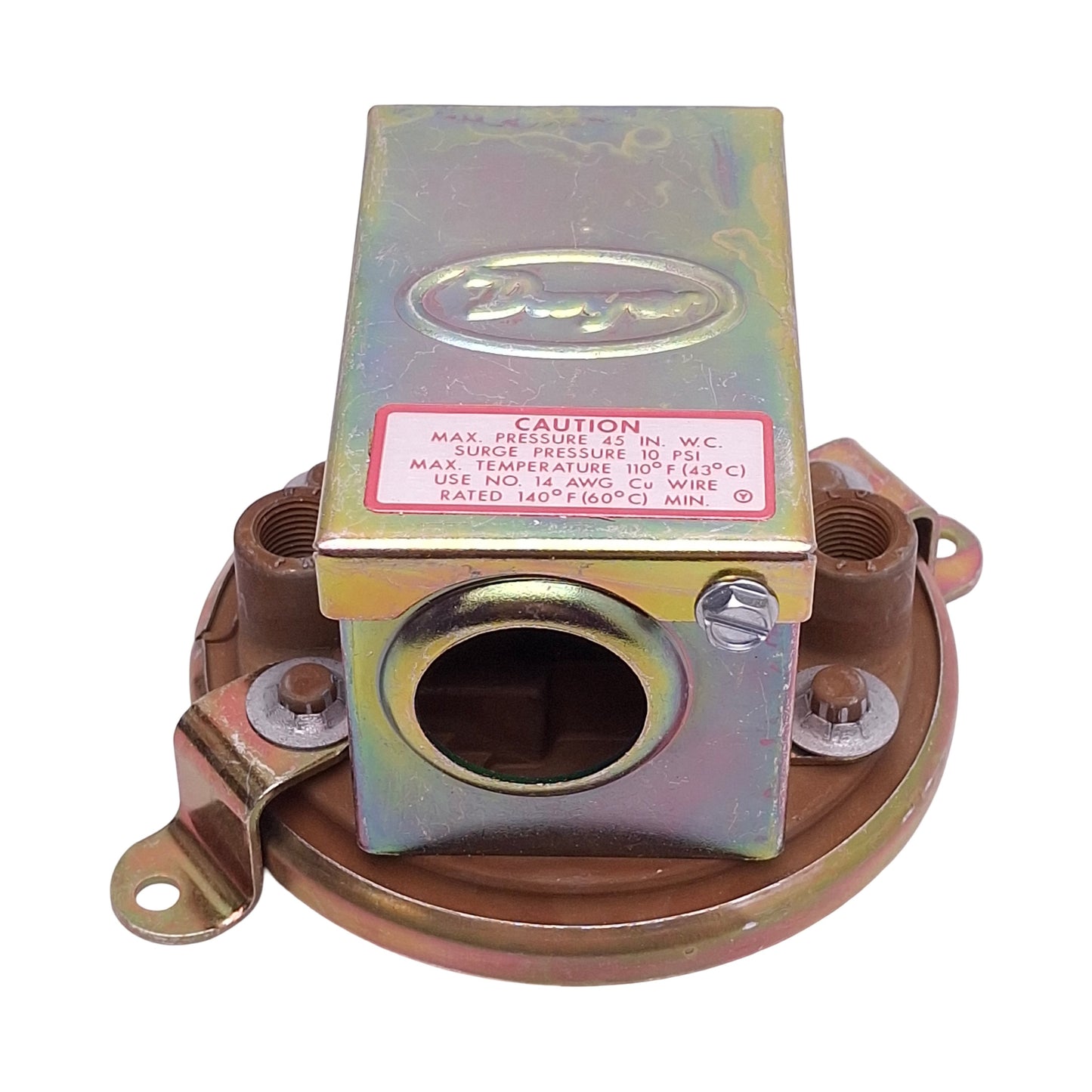 New – Open box Dwyer 1910-5 Pressure Switch, SPDT NO/NC, 1.40-5.5" w.c Range, 15A 120-480VAC