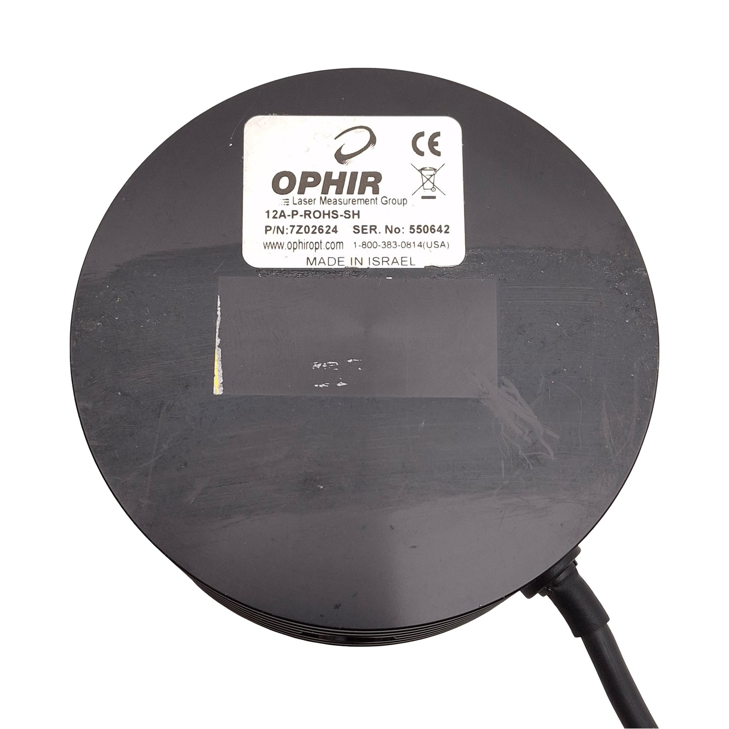 Used Ophir 12A-P-ROHS-SH 7Z02624 Laser Power/Energy Meter, 2mW-12W, 0.15-6µm, DB15