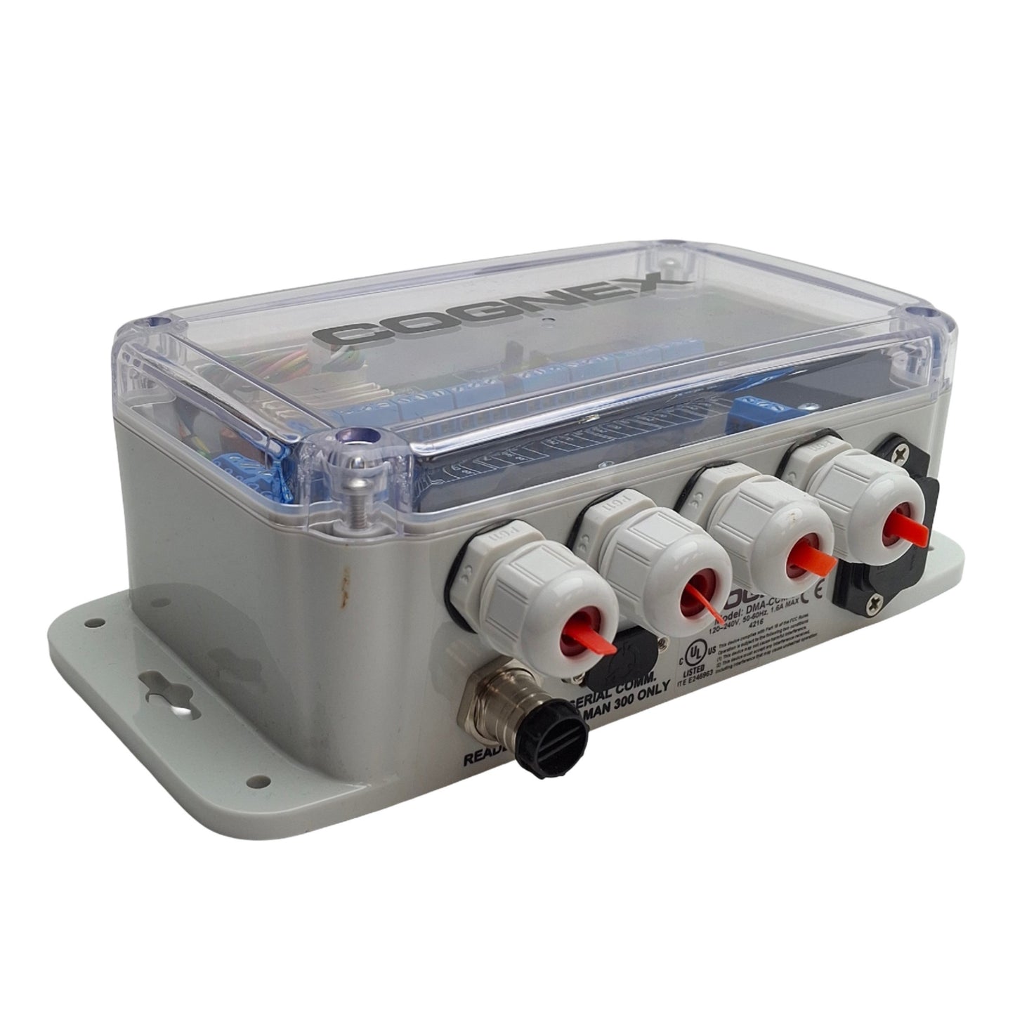 New – Open box Cognex DMA-CCM-1 I/O Module, In: 0 - 264VAC, Out: 24VDC 1.72A, DataMan 300, 503