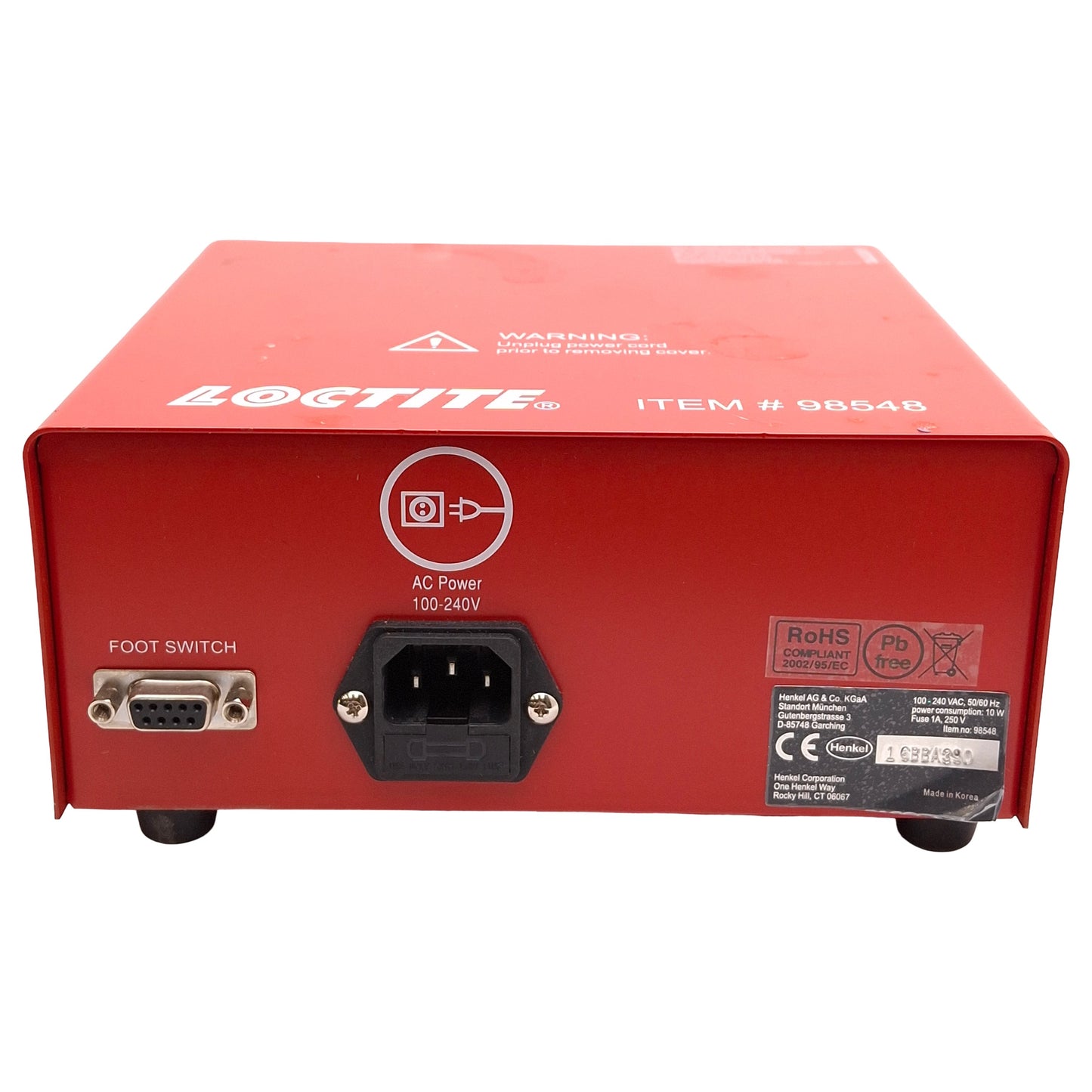 Used Loctite 98548 Benchtop Peristaltic Dispenser, 6mL/min, 120rpm, 0.01-99.9s Time