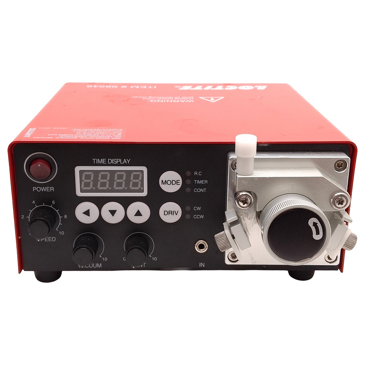 Used Loctite 98548 Benchtop Peristaltic Dispenser, 6mL/min, 120rpm, 0.01-99.9s Time