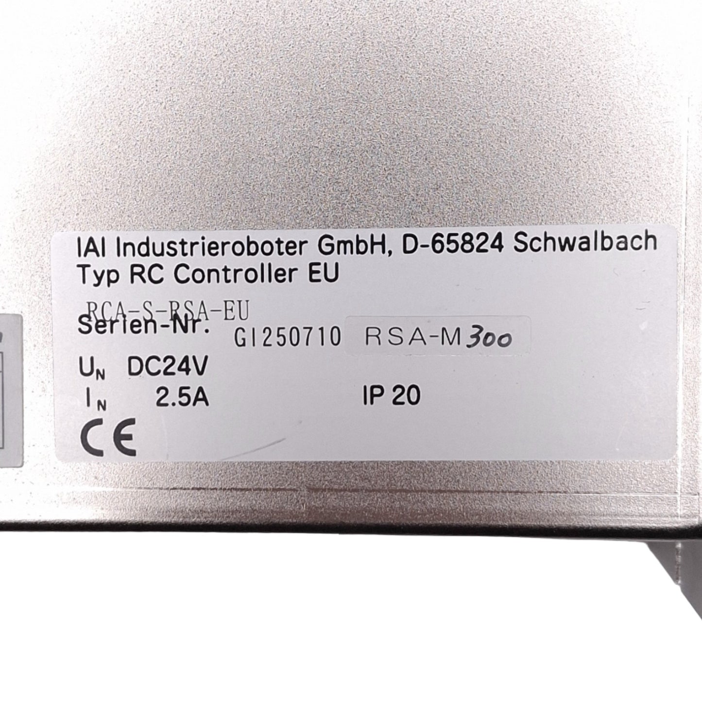 Used IAI D-65824 RCA-S-RSA-EU Actuator Controller for ROBO Cylinder, DB15F RJ45 24VDC