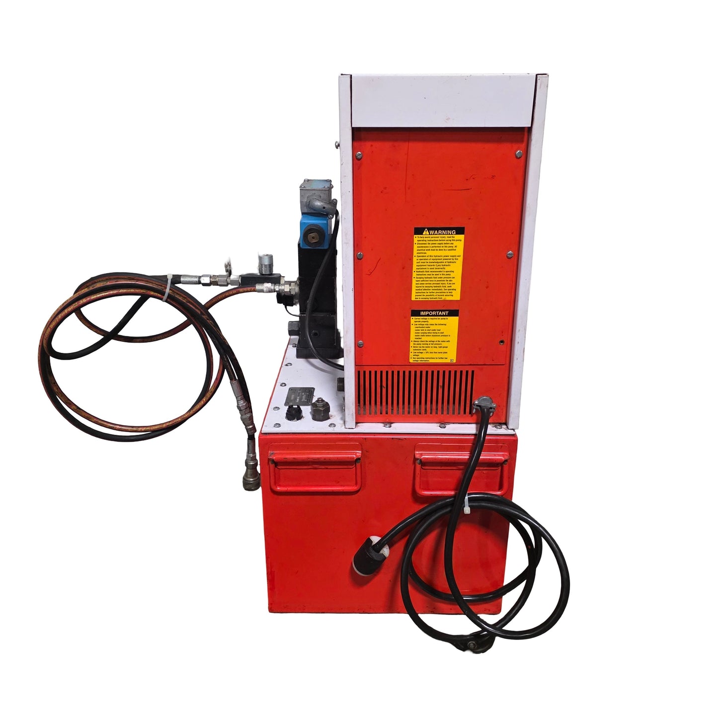 Used Power Team PQ604S High Pressure Double Acting Power Unit 2HP 10000psi 230VAC 1Ph